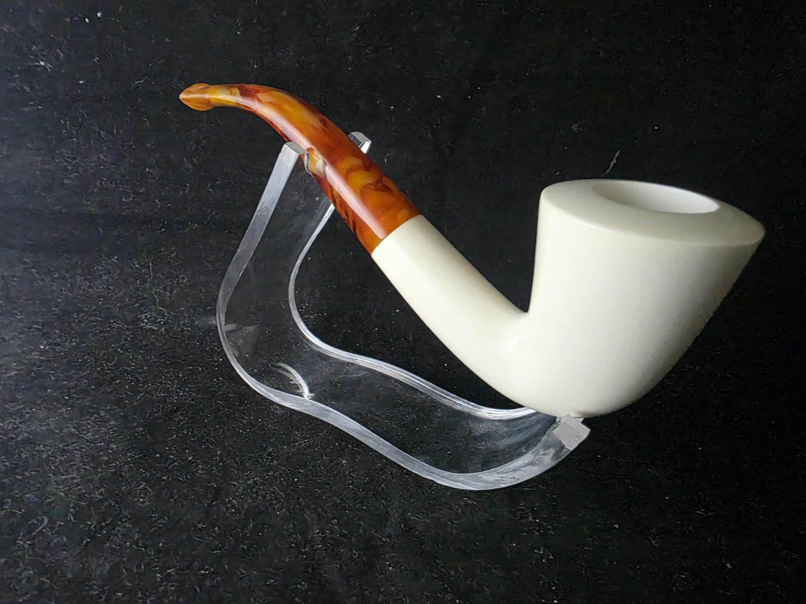 Classic Smooth Model Hand Carved Meerschaum Pipe, Block Meerschaum,Turkish Meerschaum, Gift For Him - Image 6