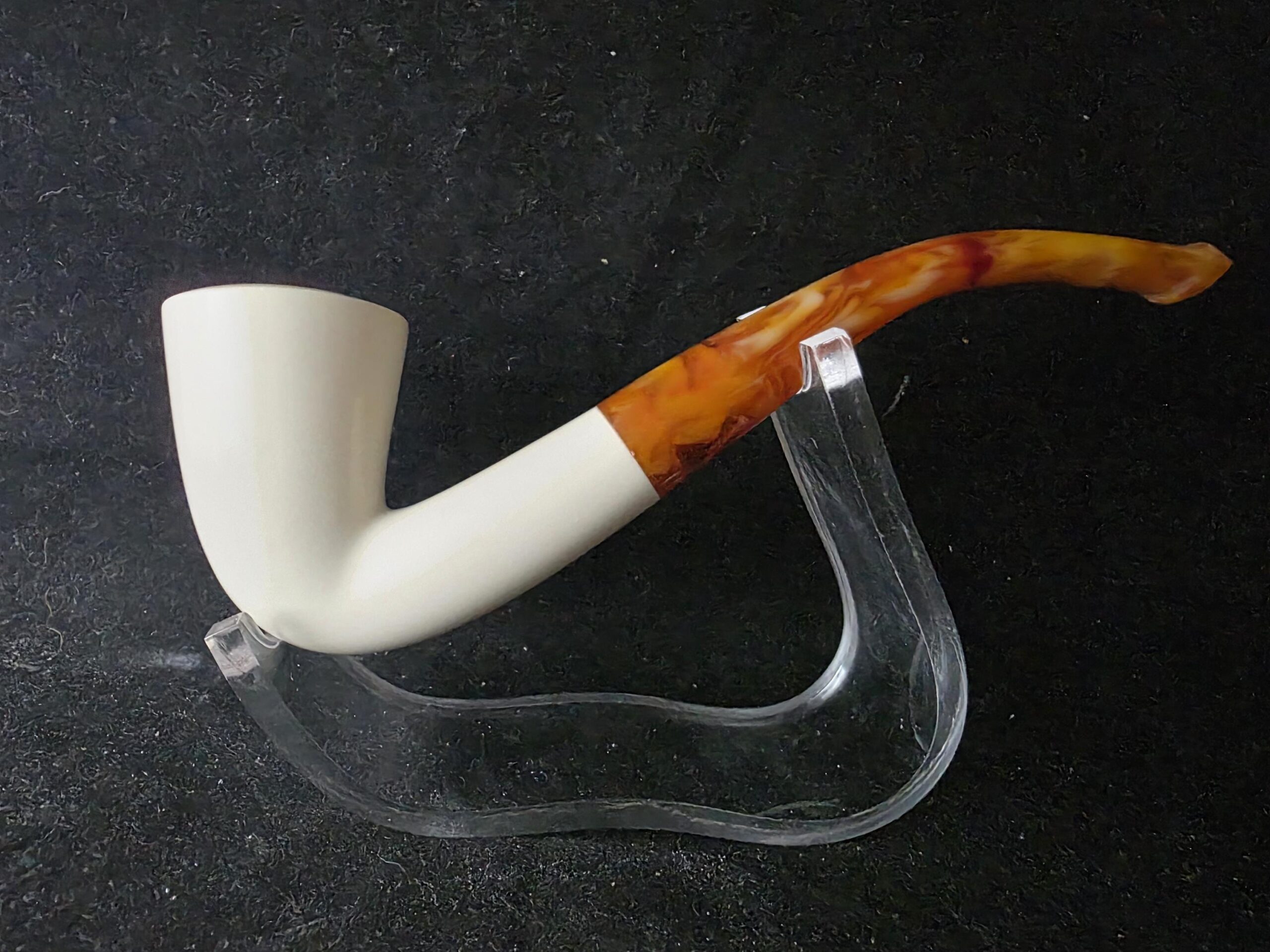 Classic Smooth Model Hand Carved Meerschaum Pipe, Block Meerschaum,Turkish Meerschaum, Gift For Him - Image 3