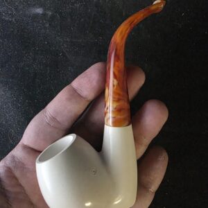 Post Modern Bowl shape Meerschaum Pipe , pipe gift for him