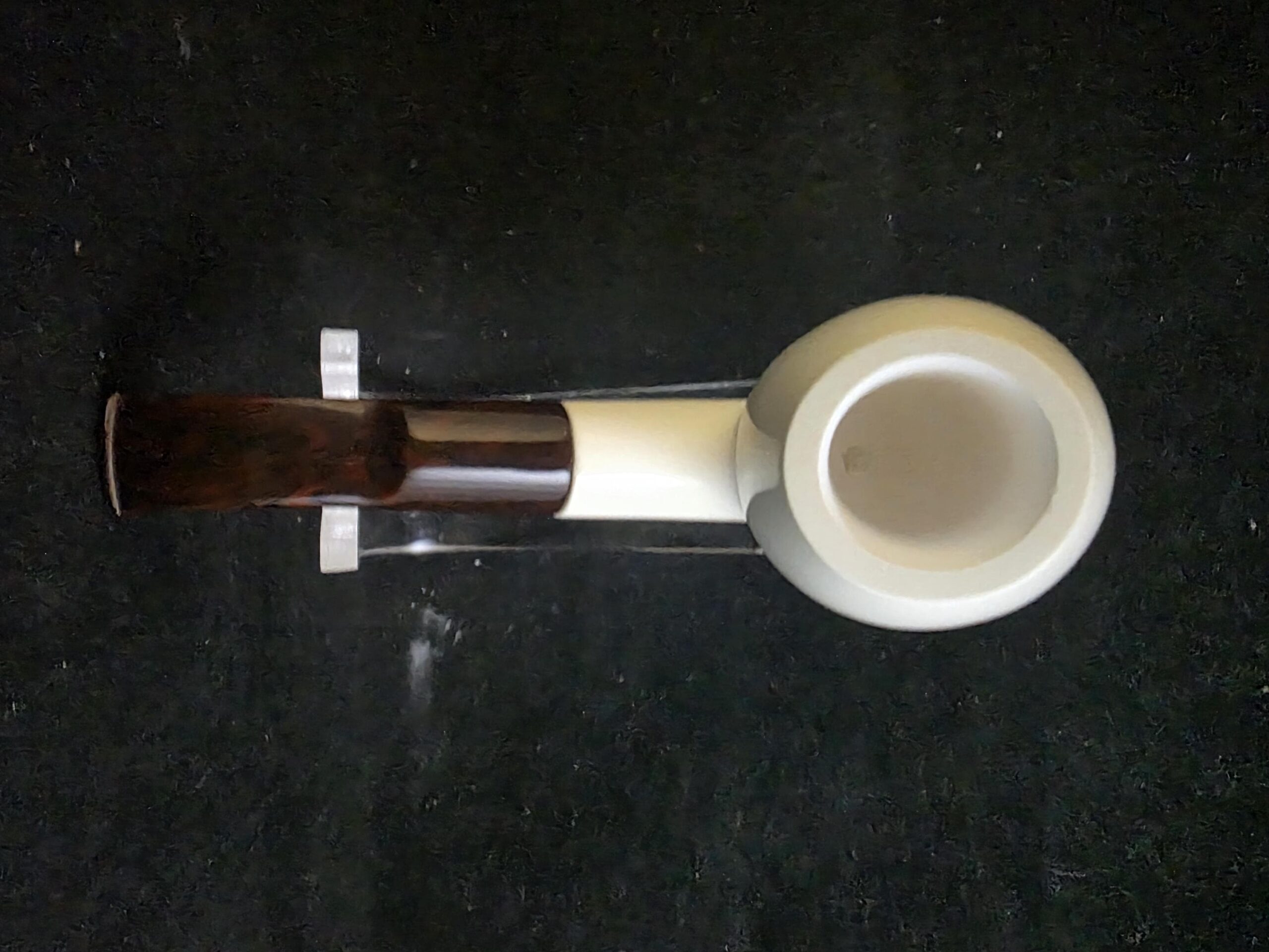 Elegant classic model meerschaum pipe with acrylic stem –, Block Meerschaum, Turkish meerschaum - Image 4