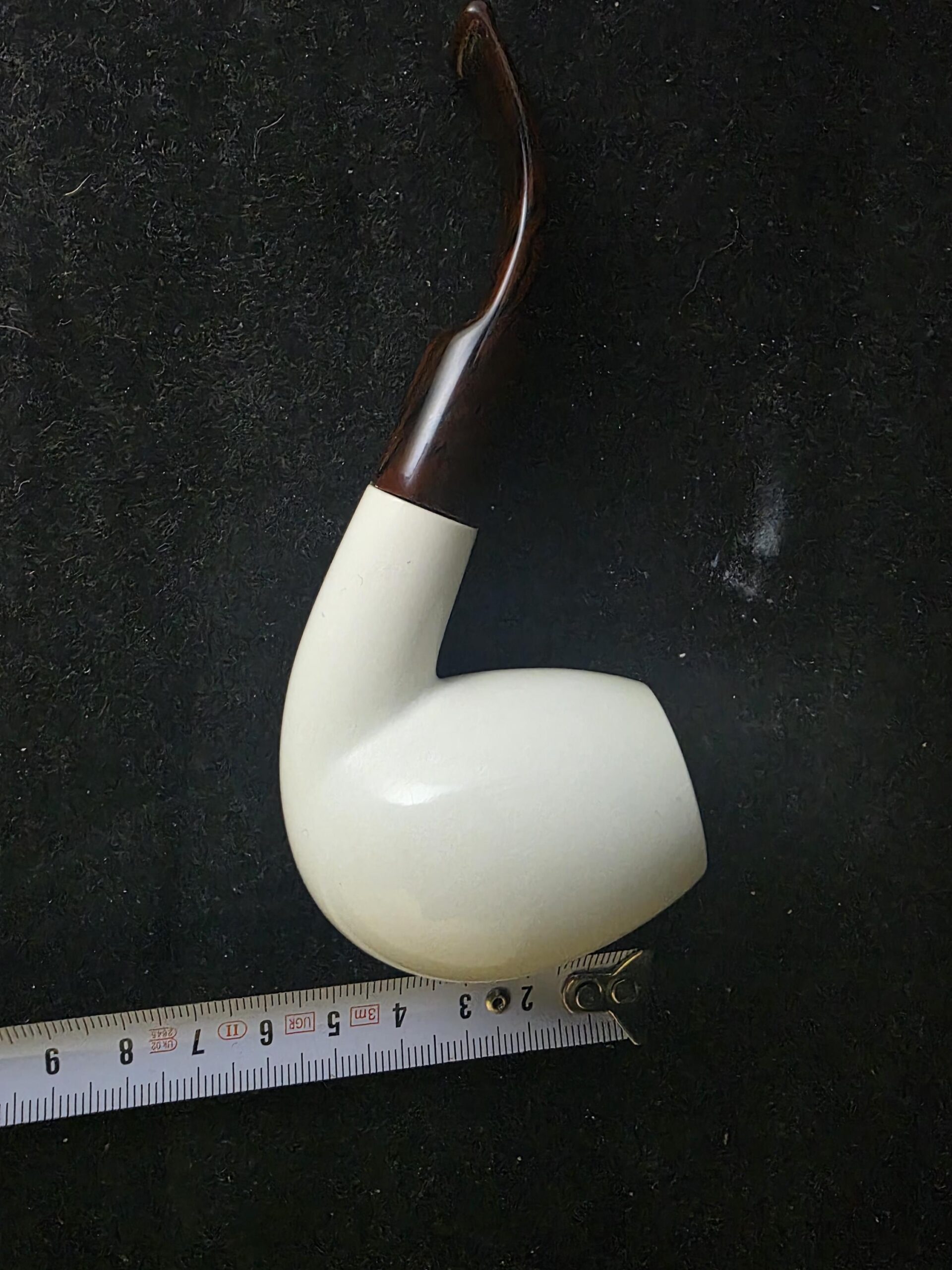Elegant classic model meerschaum pipe with acrylic stem –, Block Meerschaum, Turkish meerschaum - Image 7