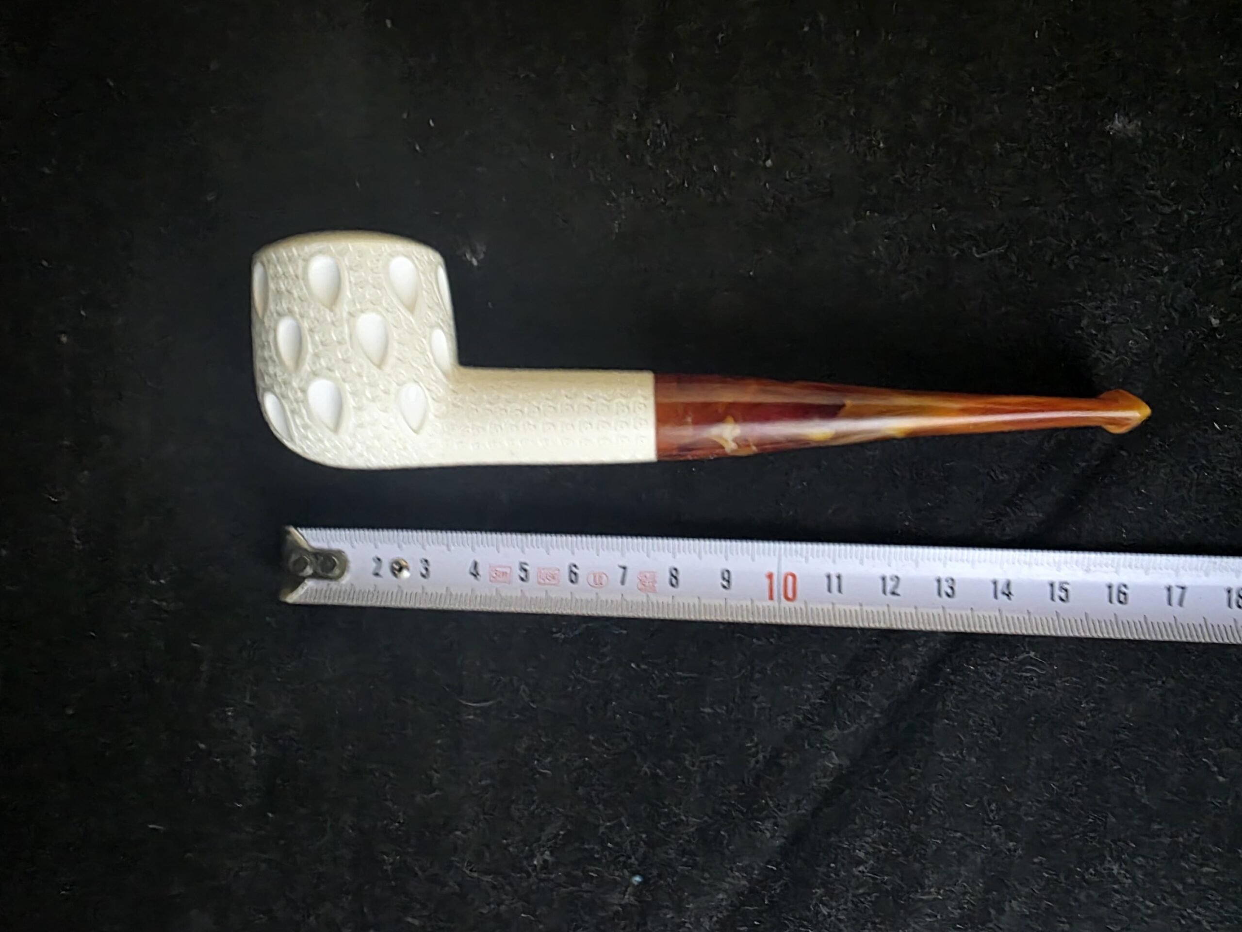 Depicted classic model meerschaum pipe –, Block Meerschaum, Turkish meerschaum, - Image 7