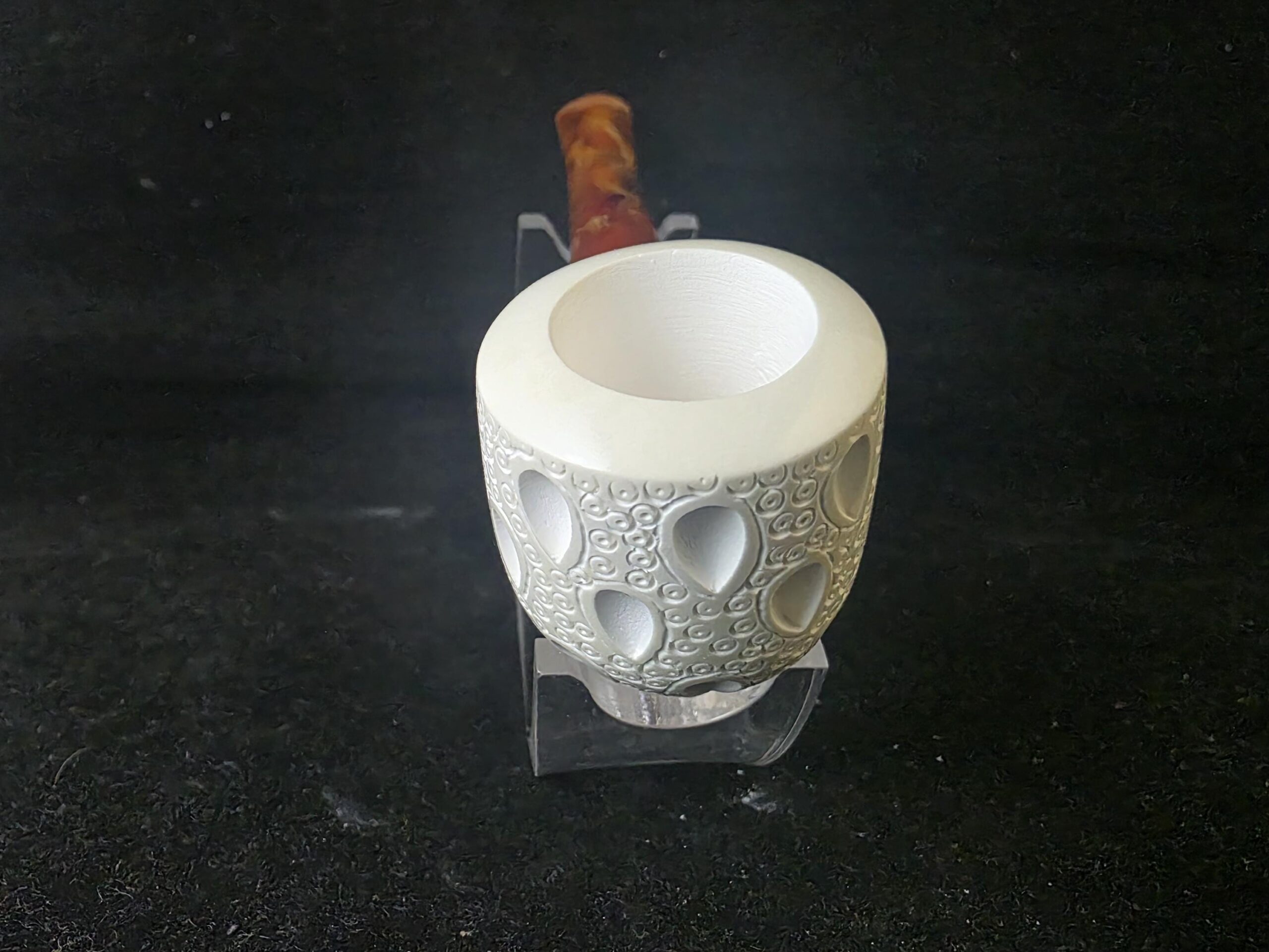 Depicted classic model meerschaum pipe –, Block Meerschaum, Turkish meerschaum, - Image 2