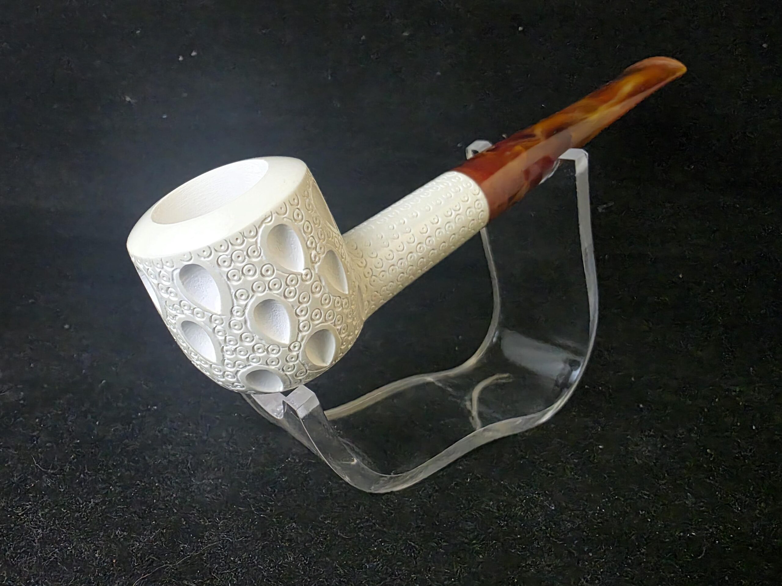 Depicted classic model meerschaum pipe –, Block Meerschaum, Turkish meerschaum, - Image 4