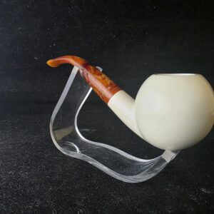SmoothApple model meerschaum pipe with deep bowl
