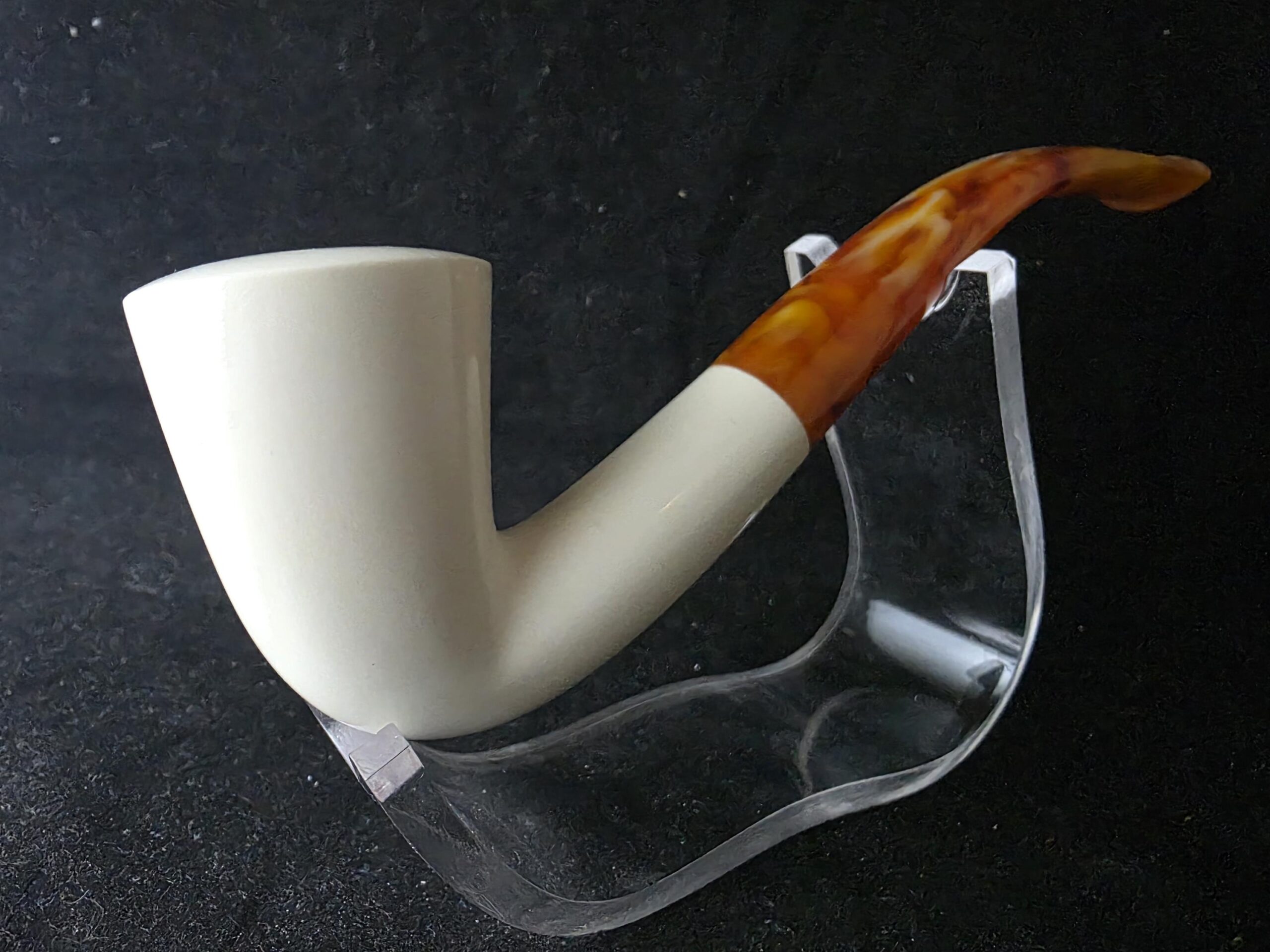 Classic Smooth Model Hand Carved Meerschaum Pipe, Block Meerschaum,Turkish Meerschaum, Gift For Him - Image 2