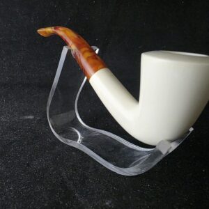 Classic Smooth Model Hand Carved Meerschaum Pipe, Block Meerschaum,Turkish Meerschaum, Gift For Him