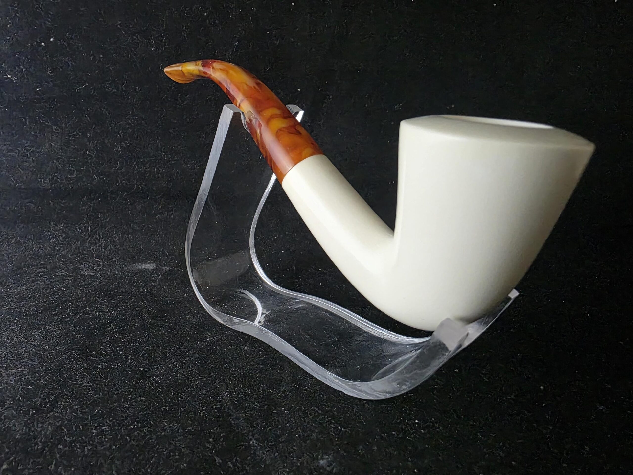 Classic Smooth Model Hand Carved Meerschaum Pipe, Block Meerschaum,Turkish Meerschaum, Gift For Him