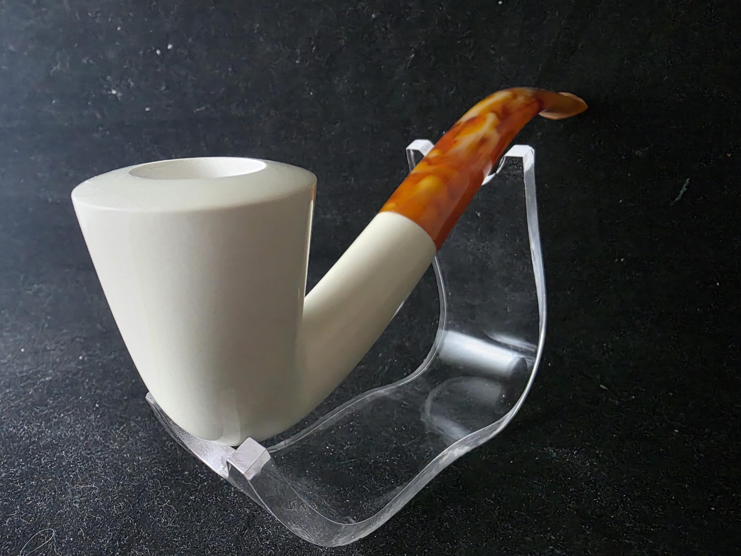 Classic Smooth Model Hand Carved Meerschaum Pipe, Block Meerschaum,Turkish Meerschaum, Gift For Him - Image 4