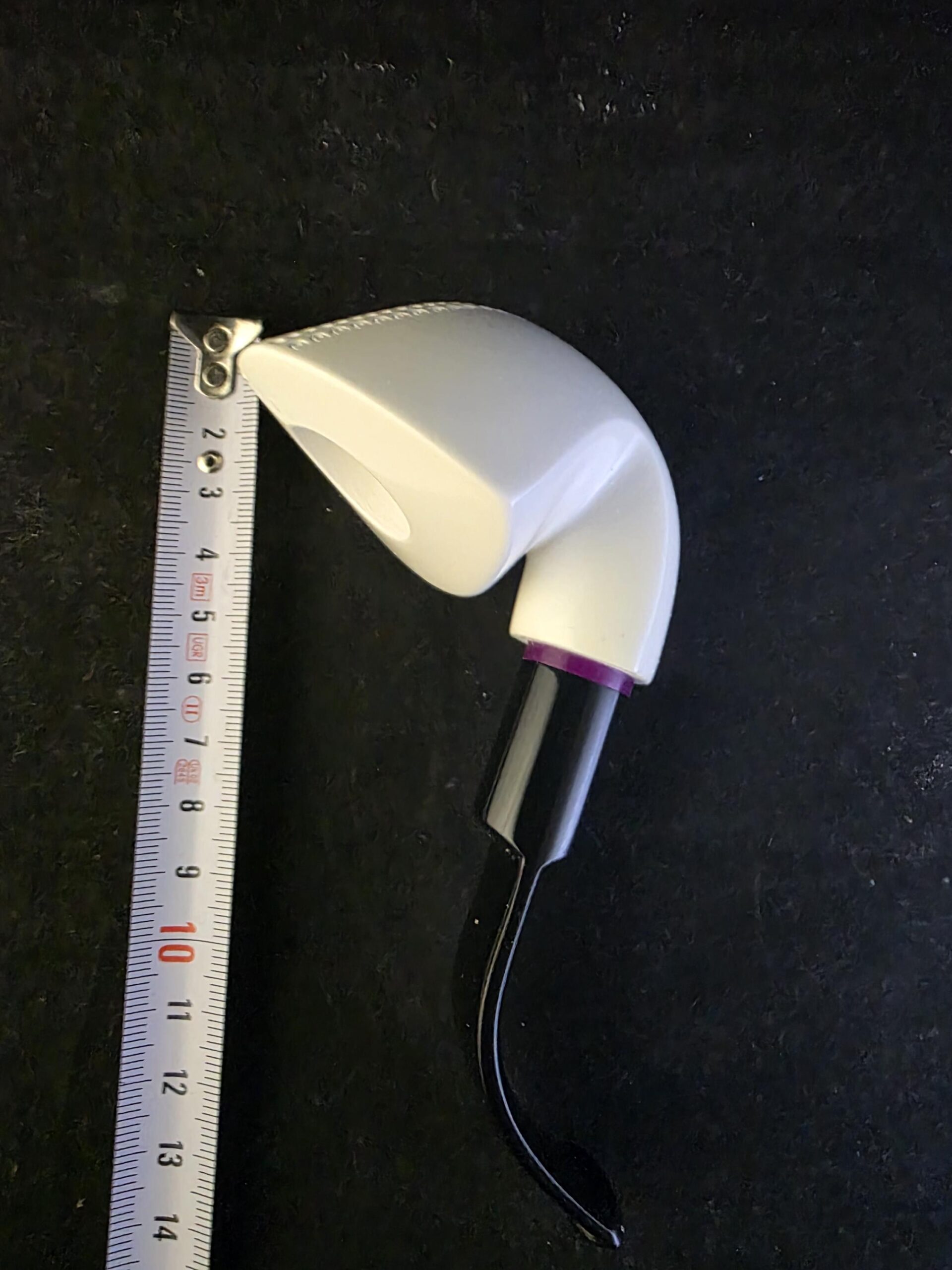Classic Elite Design Meerschaum Pipe, Hand Carved Pipe with Acrylic Stem, Block Meerschaum, - Image 6