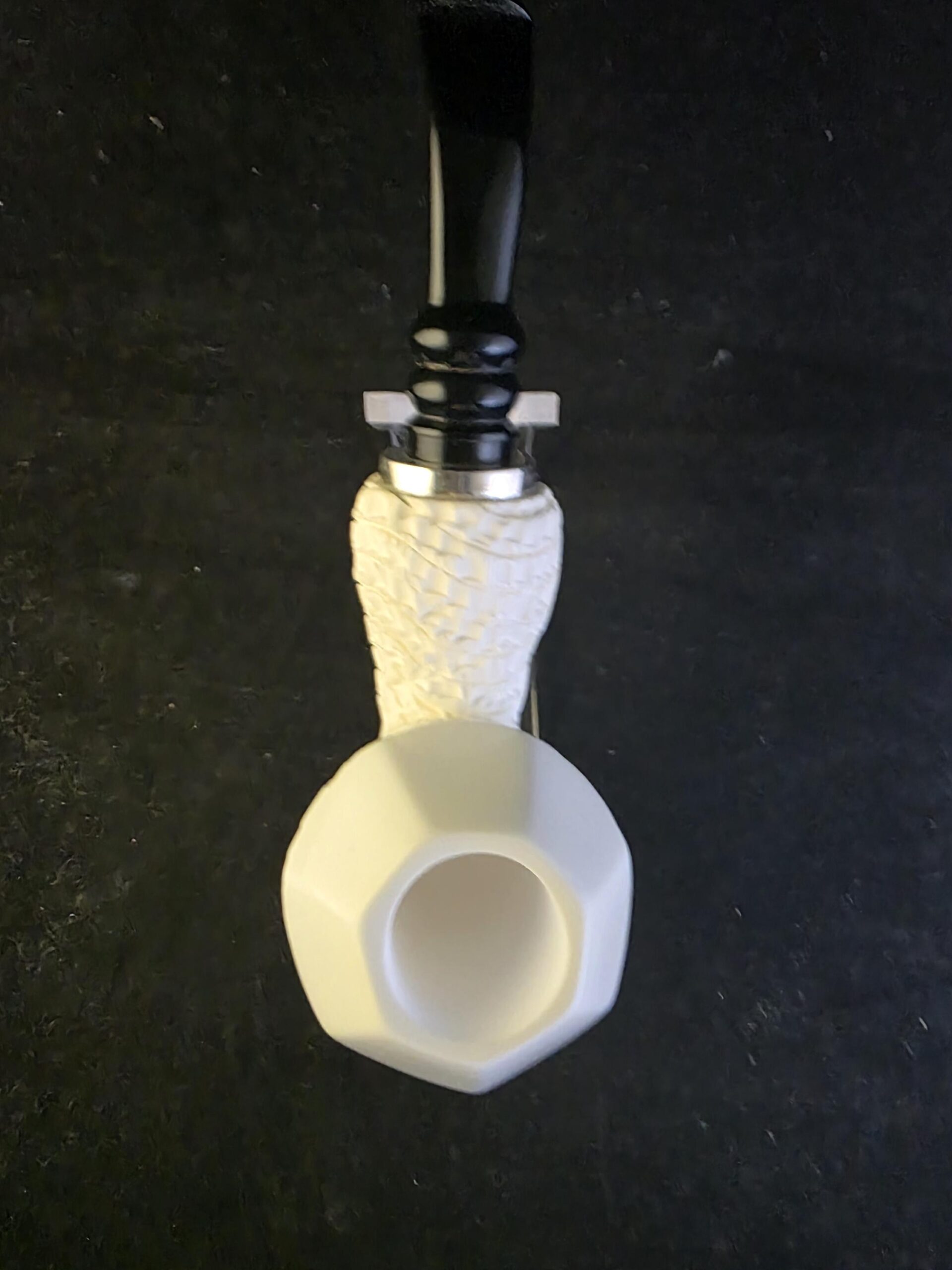 Classic Elite design Meerschaum Pipe – Hand Carved with Acrylic Stem & Silver 925 With Smoking Room, Block Meerschaum Pipe, - Image 6
