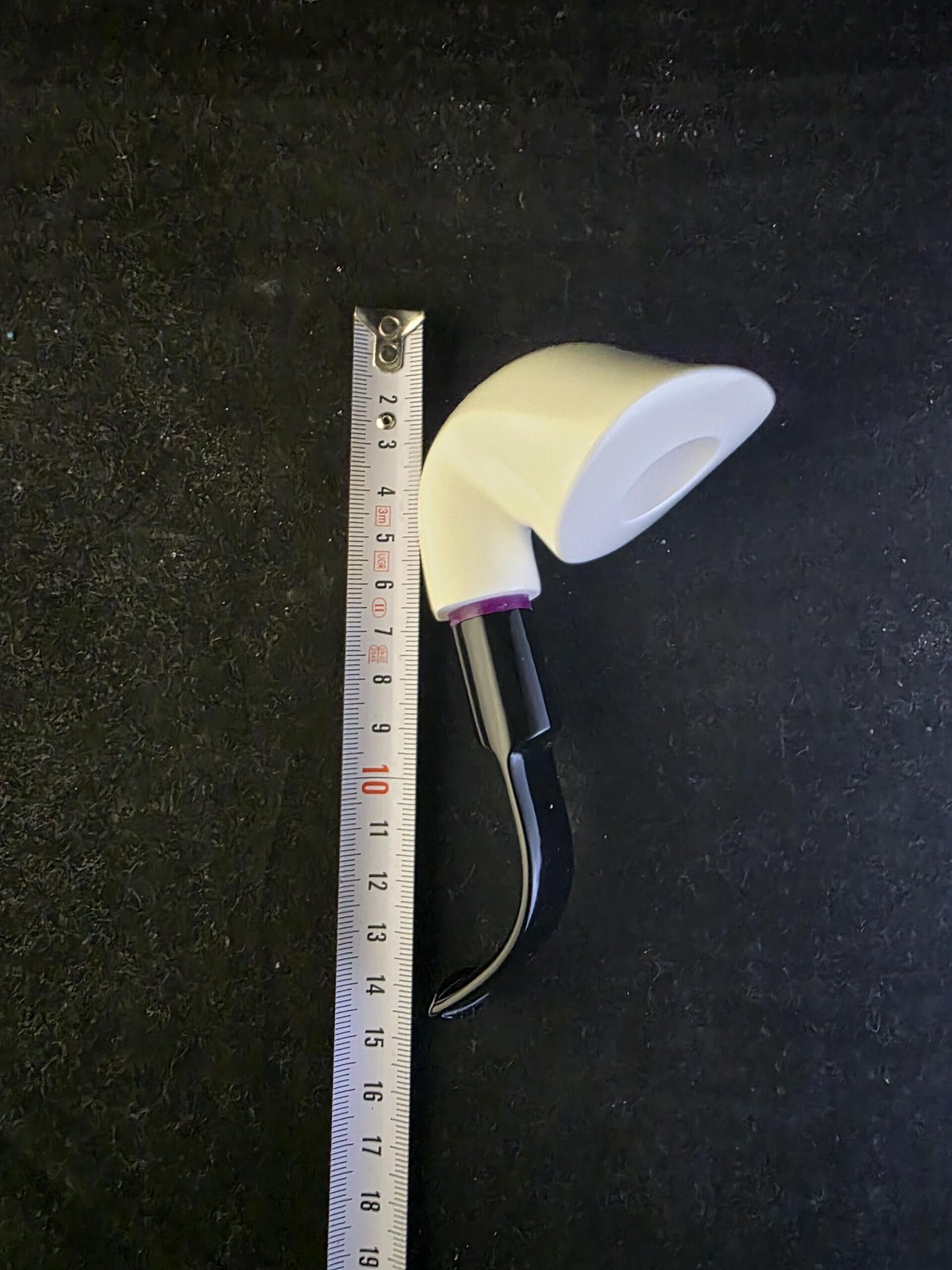 Classic Elite Design Meerschaum Pipe, Hand Carved Pipe with Acrylic Stem, Block Meerschaum, - Image 8