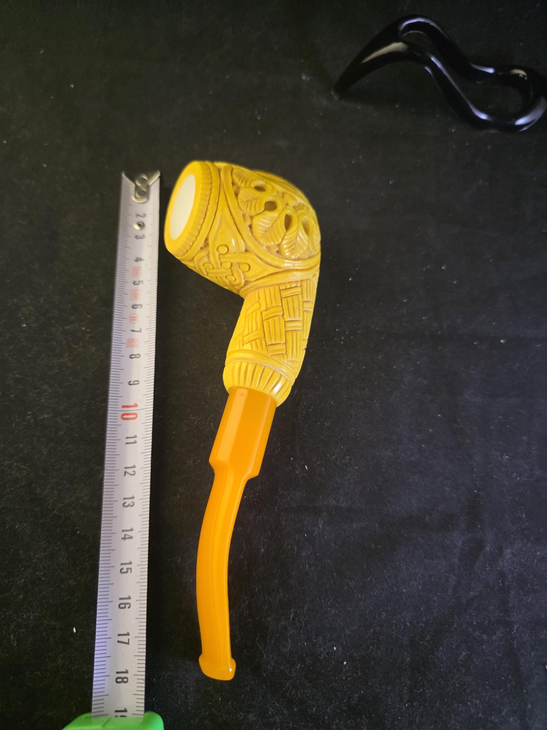 Masonic Figure Meerschaum Pipe, Premium Handmade Meerschaum Pipe with Acrylic Stem &Block meerschaum,Special masonic art - Image 8