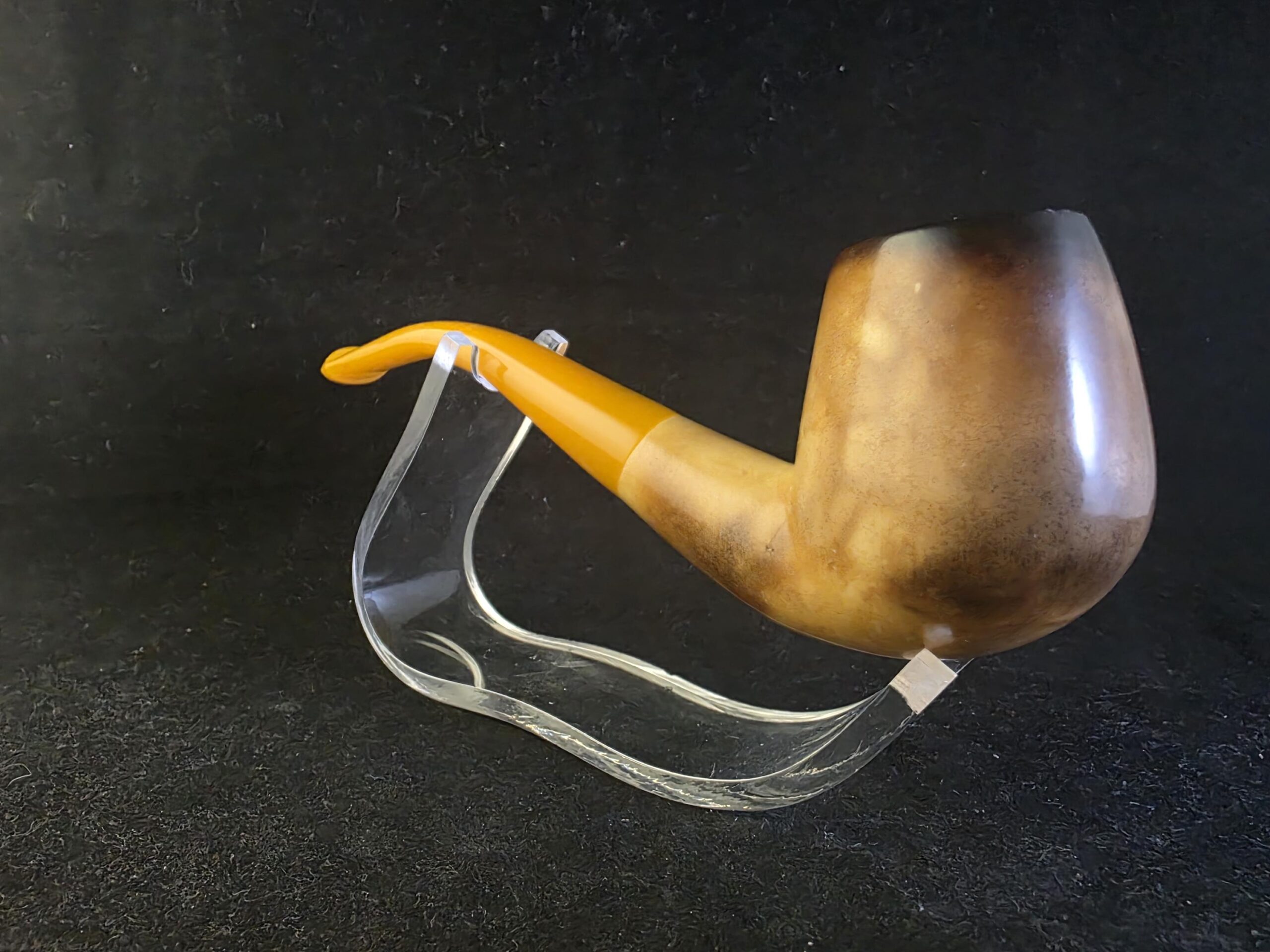 Lee Van Cleef Premium Handmade Meerschaum Pipe with Acrylic Stem &Block meerschaum, American Western Movie Pipe