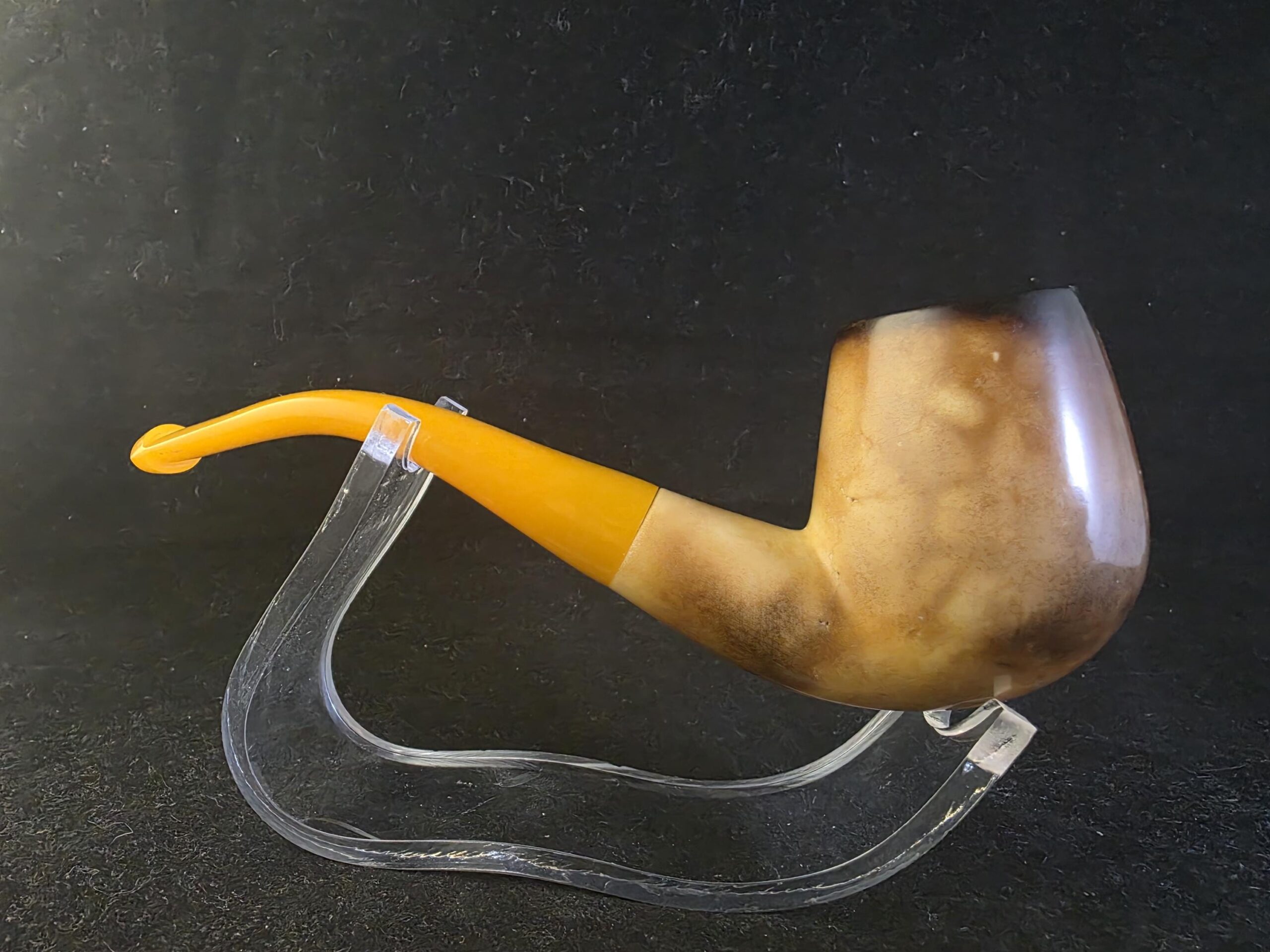 Lee Van Cleef Premium Handmade Meerschaum Pipe with Acrylic Stem &Block meerschaum, American Western Movie Pipe - Image 7
