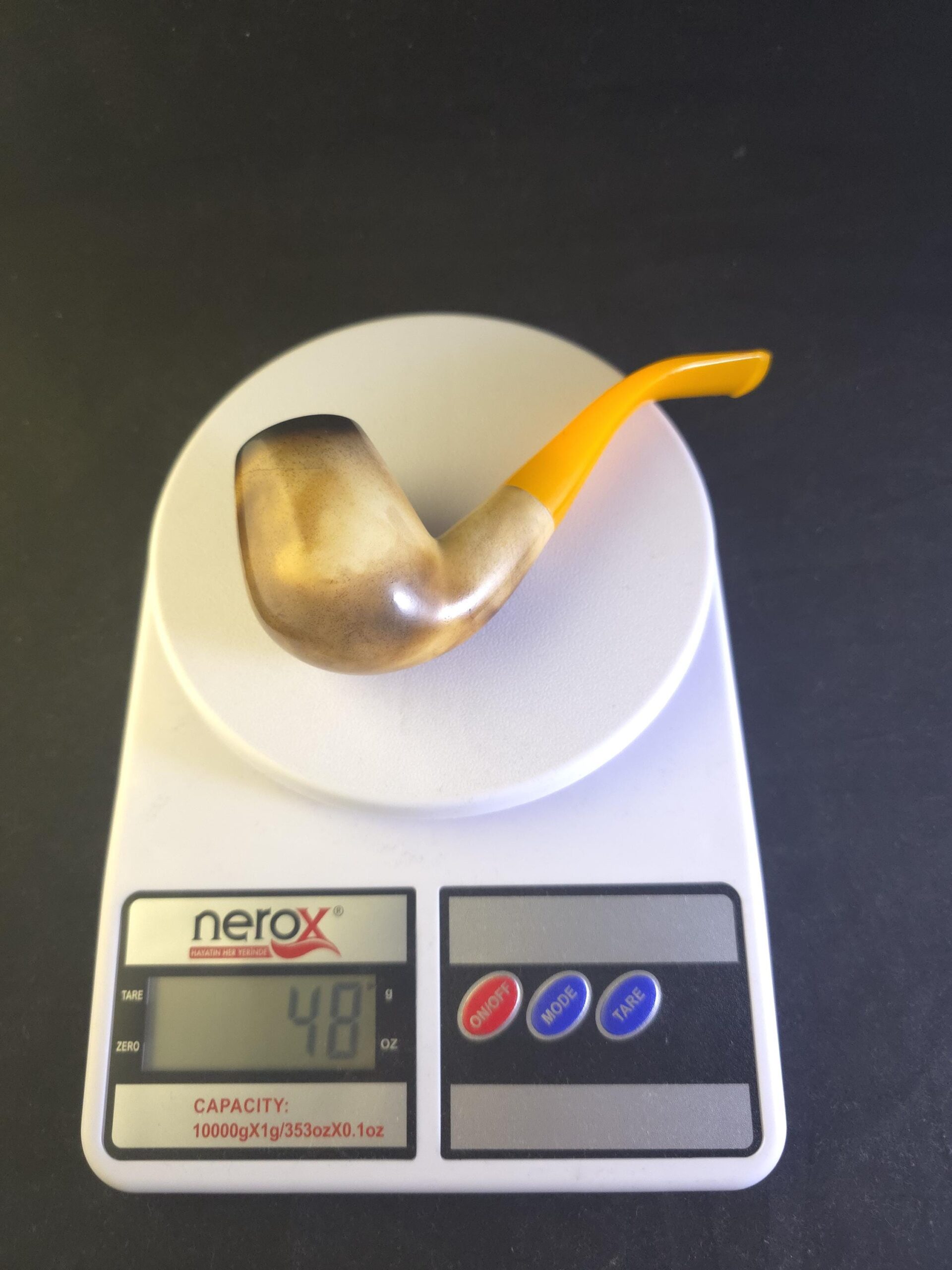 Lee Van Cleef Premium Handmade Meerschaum Pipe with Acrylic Stem &Block meerschaum, American Western Movie Pipe - Image 3