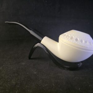 Special DepictedClassical Meerschaum Pipe with Acrylic Stem & Block Meerschaum