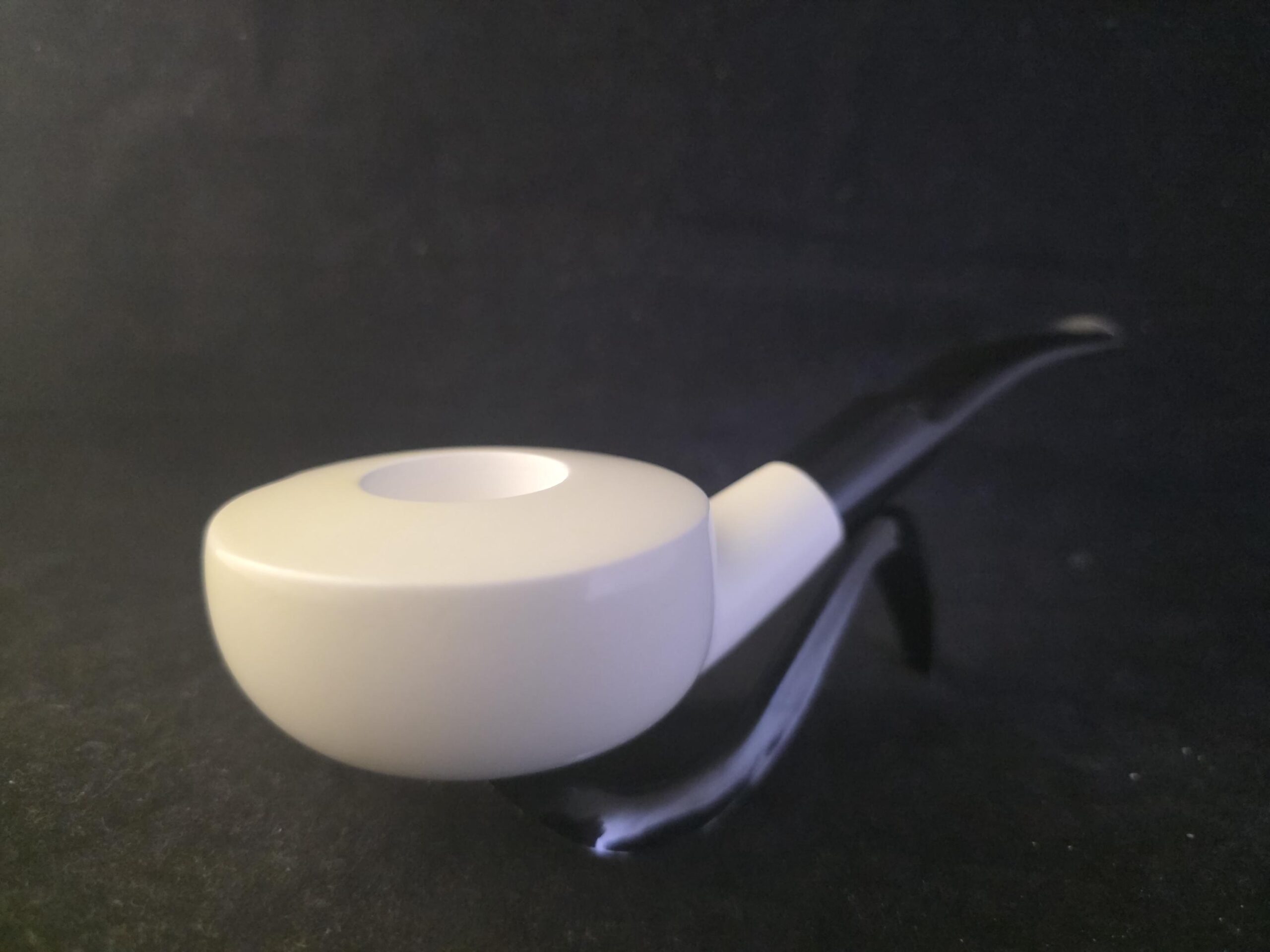 Free Style Smooth Meerschaum Pipe with Acrylic Stem & Block Meerschaum,Turkish Meerschaum - Image 4