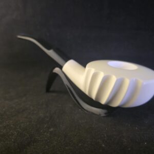 Free Style Smooth  Meerschaum Pipe with Acrylic Stem & Block Meerschaum,Turkish Meerschaum