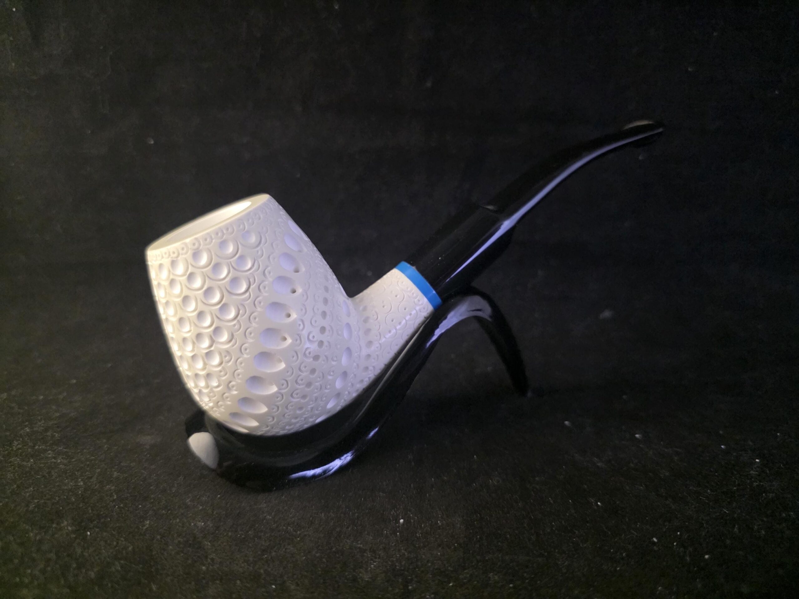 Handmade Turkish Meerschaum Smoking Pipe with Acrylic Stem –Lightweight Cool Design – Unique Gift for Him, Turkish Meerschaum - Image 4