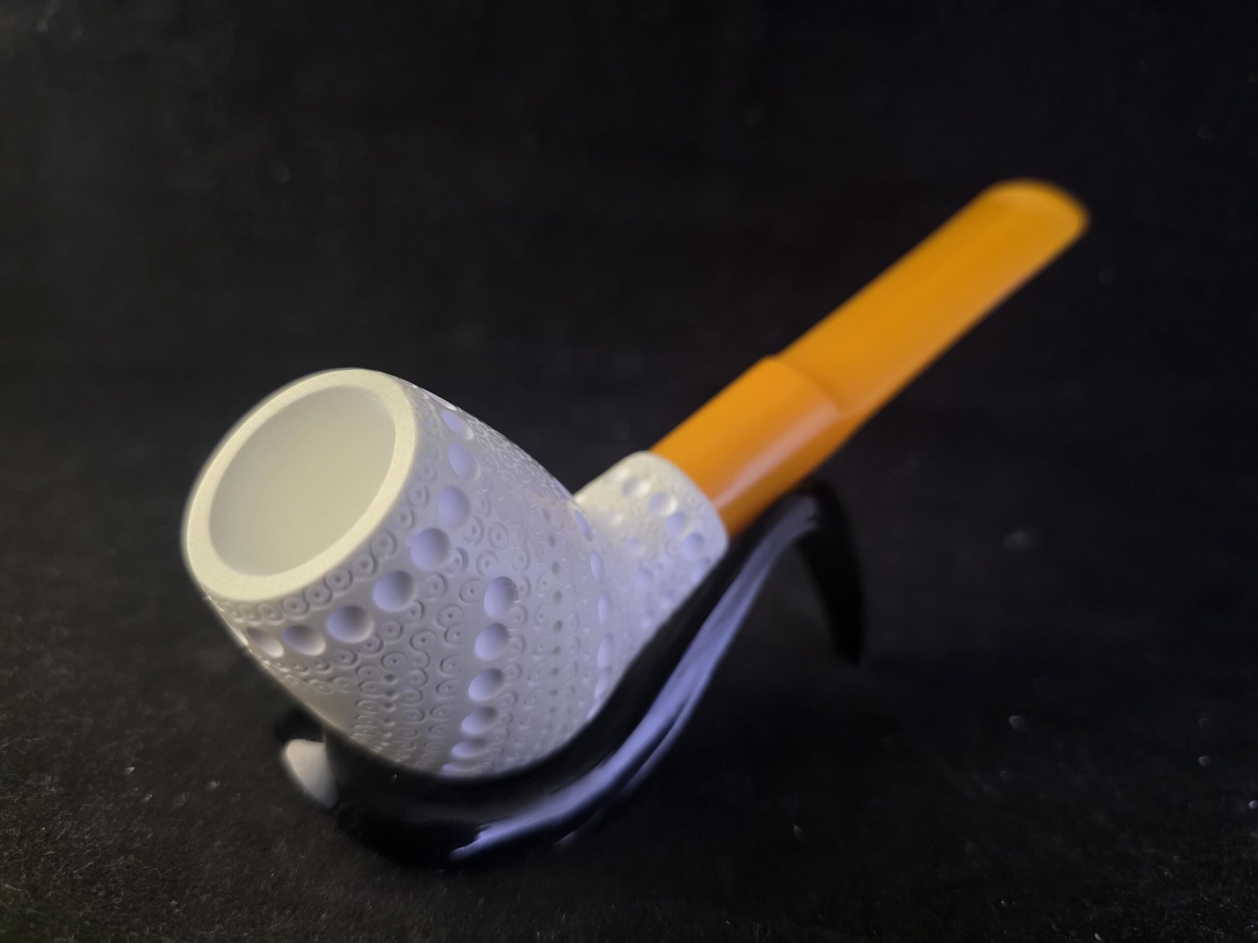 Classic Meerschaum Billiard Pipe – Handmade Turkish Smoking Pipe with Acrylic Stem – Cool Gift - Image 2