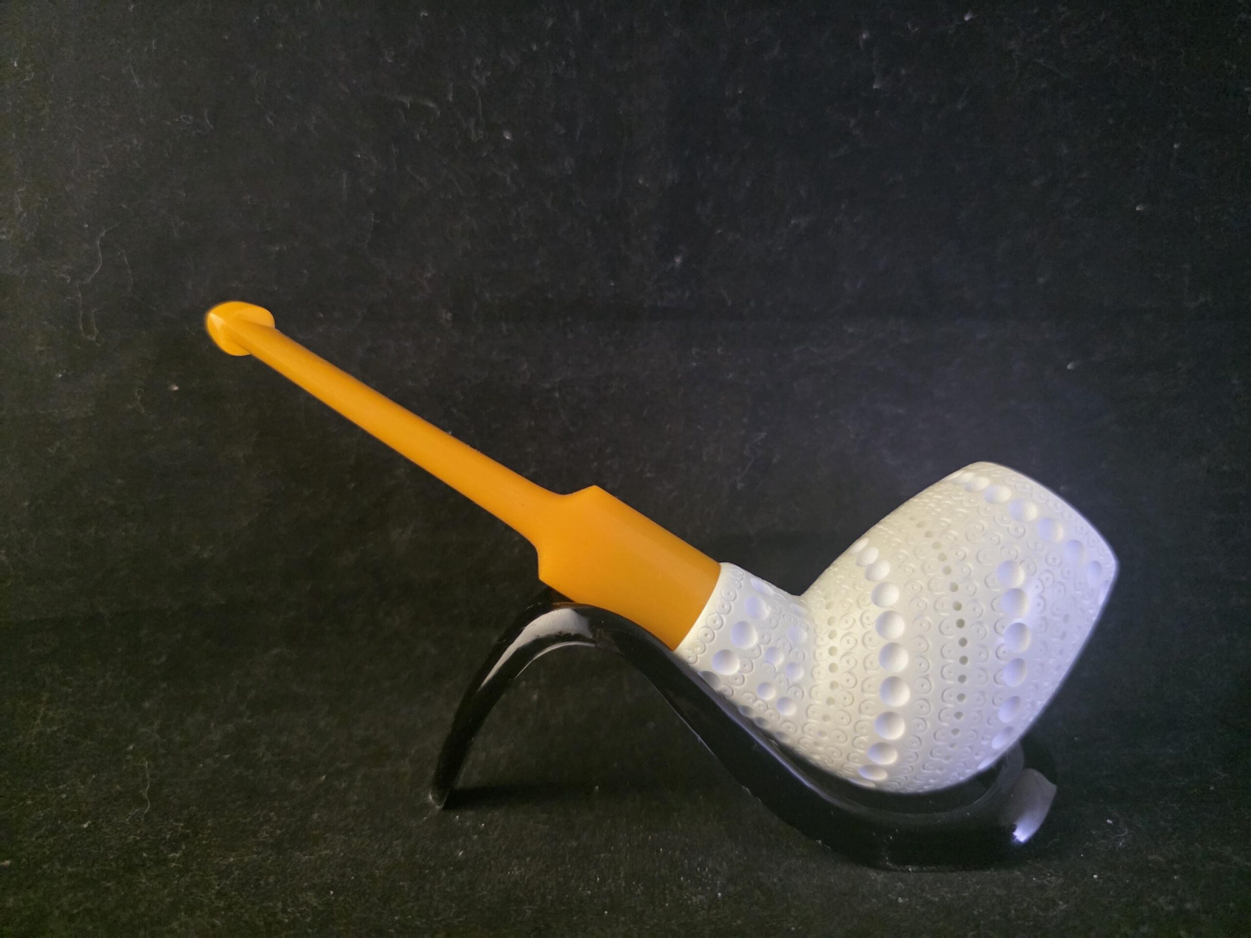 Classic Meerschaum Billiard Pipe – Handmade Turkish Smoking Pipe with Acrylic Stem – Cool Gift - Image 3