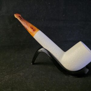 Handmade Turkish Meerschaum Classic Billiard Pipe – Long Shank Smoking Pipe,