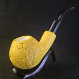 Masonic Figure Meerschaum Pipe, Premium Handmade Meerschaum Pipe  with Acrylic Stem &Block meerschaum,Special masonic art