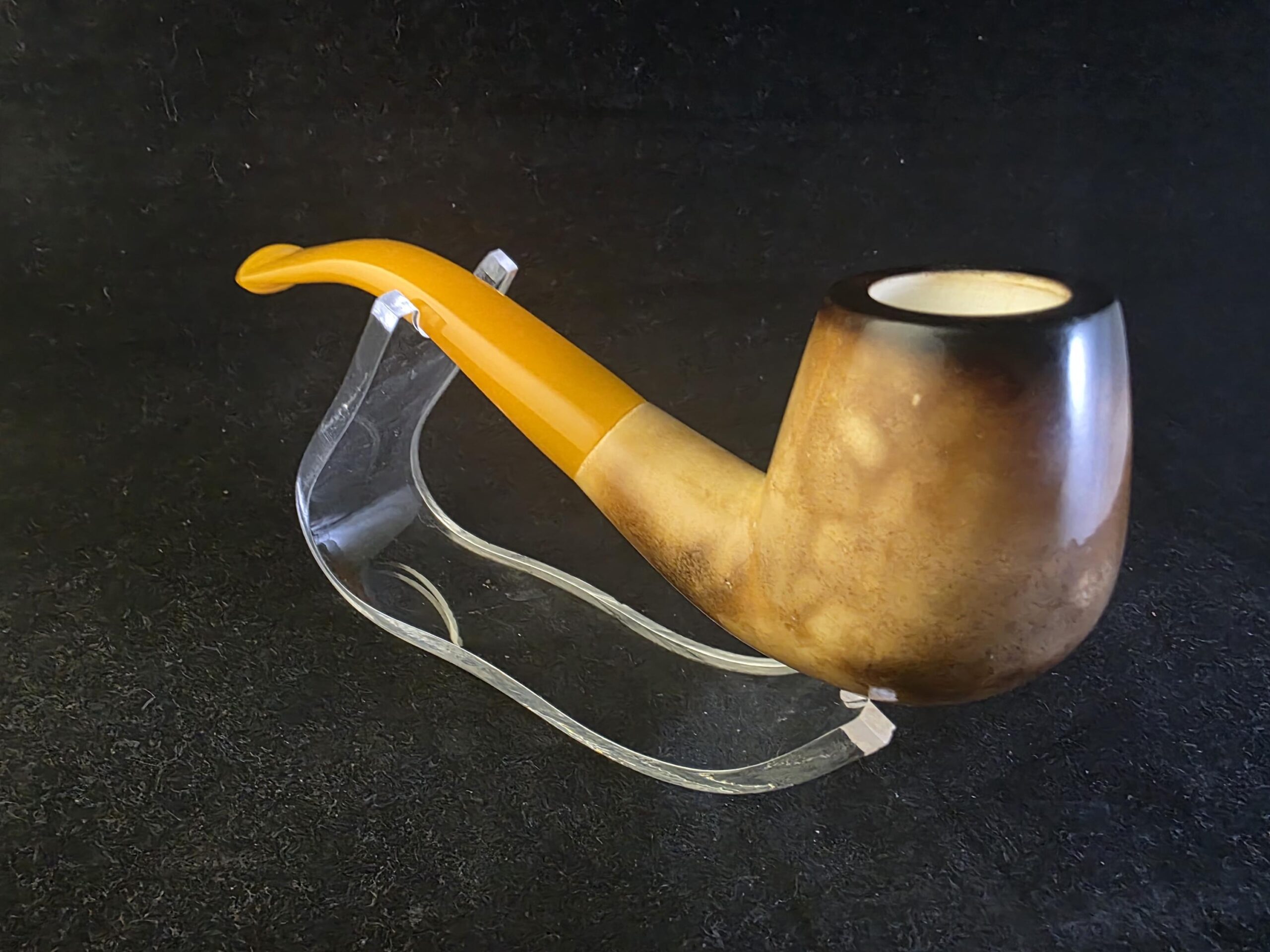 Lee Van Cleef Premium Handmade Meerschaum Pipe with Acrylic Stem &Block meerschaum, American Western Movie Pipe - Image 6