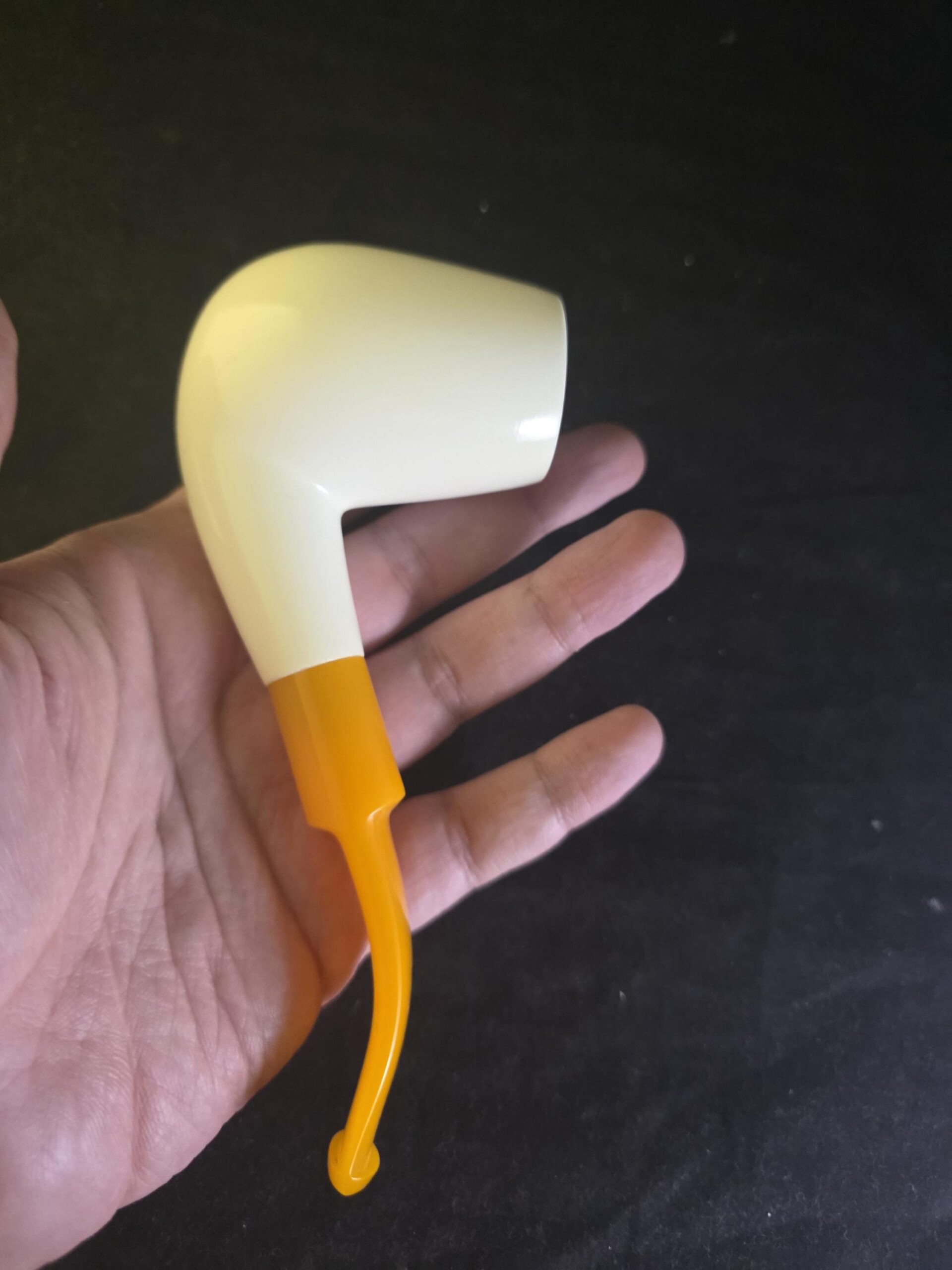 Classic Smooth Design Meerschaum Pipe with Acrylic Stem & Block Meerschaum,Turkish Meerschaum - Image 9
