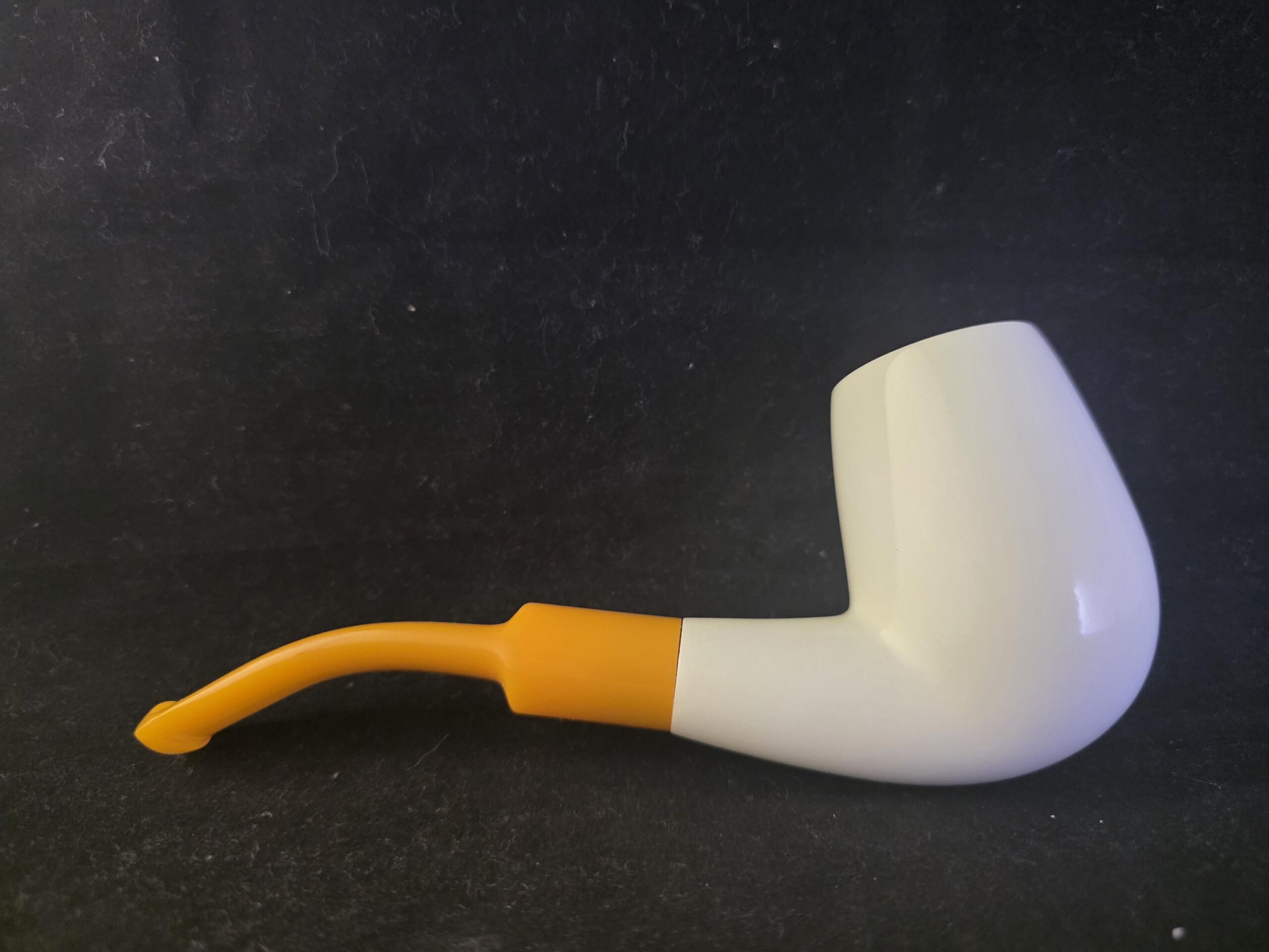 Classic Smooth Design Meerschaum Pipe with Acrylic Stem & Block Meerschaum,Turkish Meerschaum - Image 8