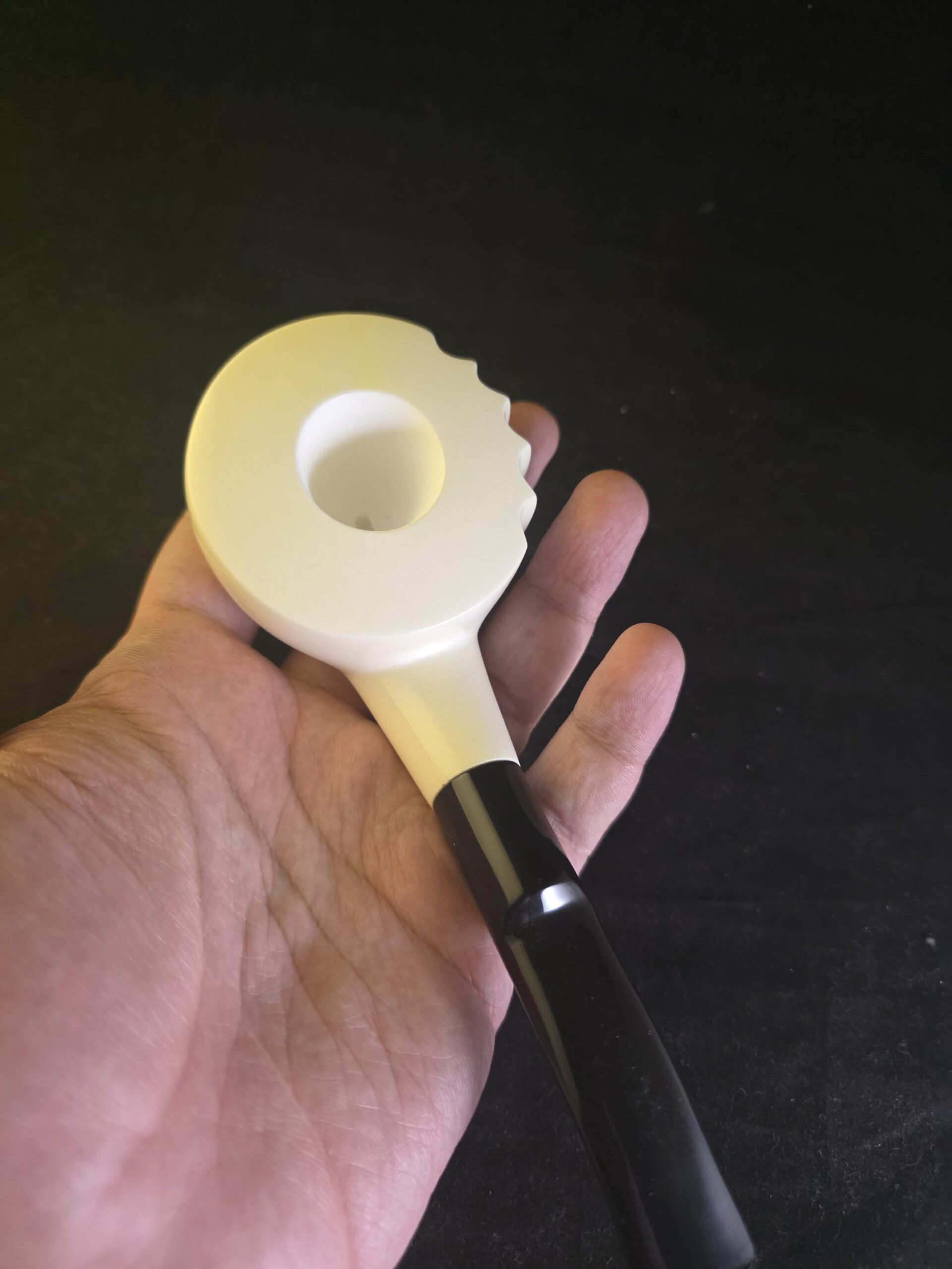Free Style Smooth Meerschaum Pipe with Acrylic Stem & Block Meerschaum,Turkish Meerschaum - Image 8
