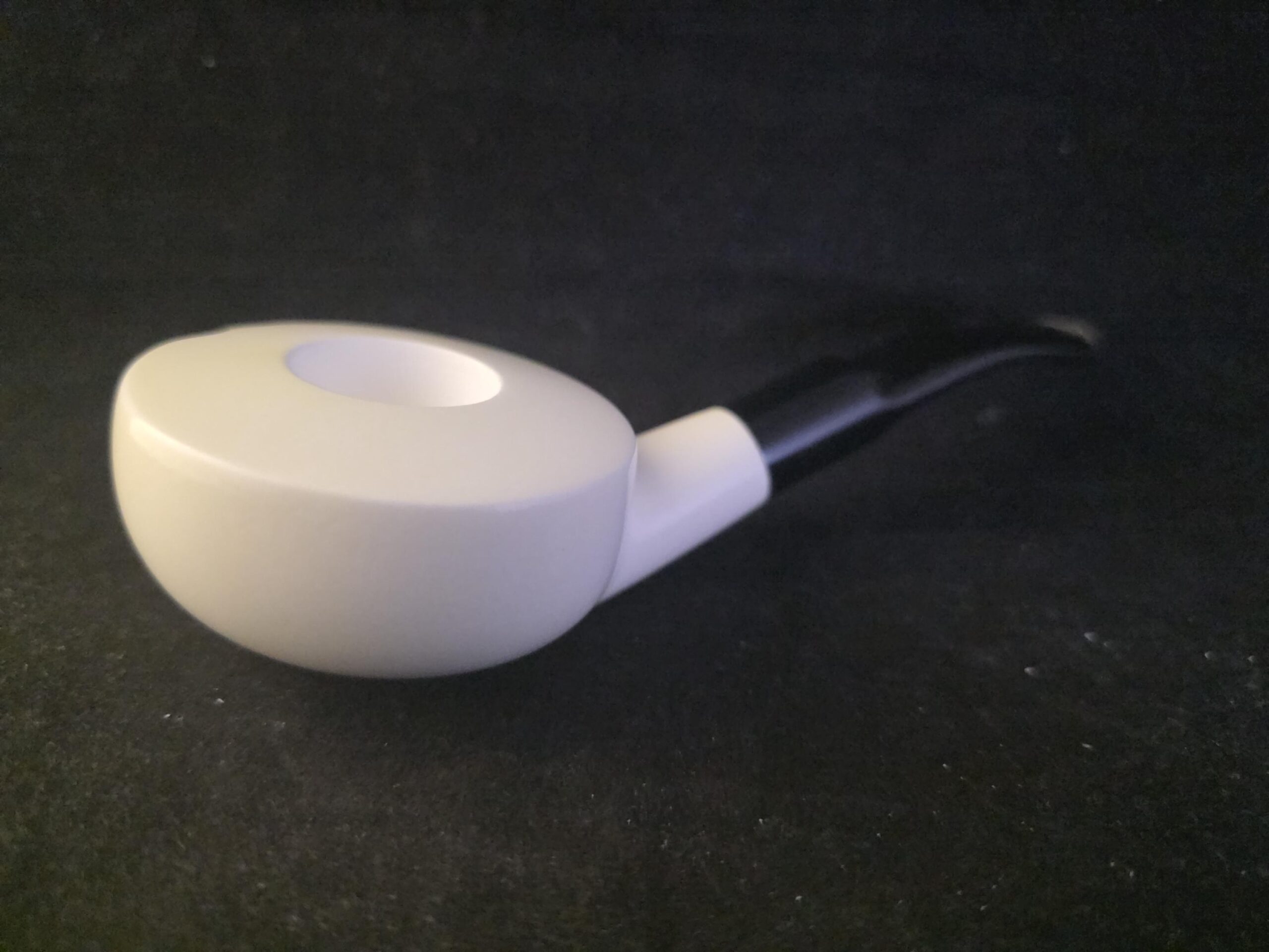 Free Style Smooth Meerschaum Pipe with Acrylic Stem & Block Meerschaum,Turkish Meerschaum - Image 6