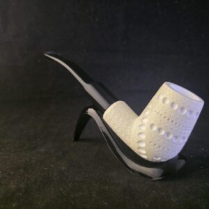 Special depicted classical Meerschaum Pipe with Acrylic Stem & Block Meerschaum, Turkish Meerschaum