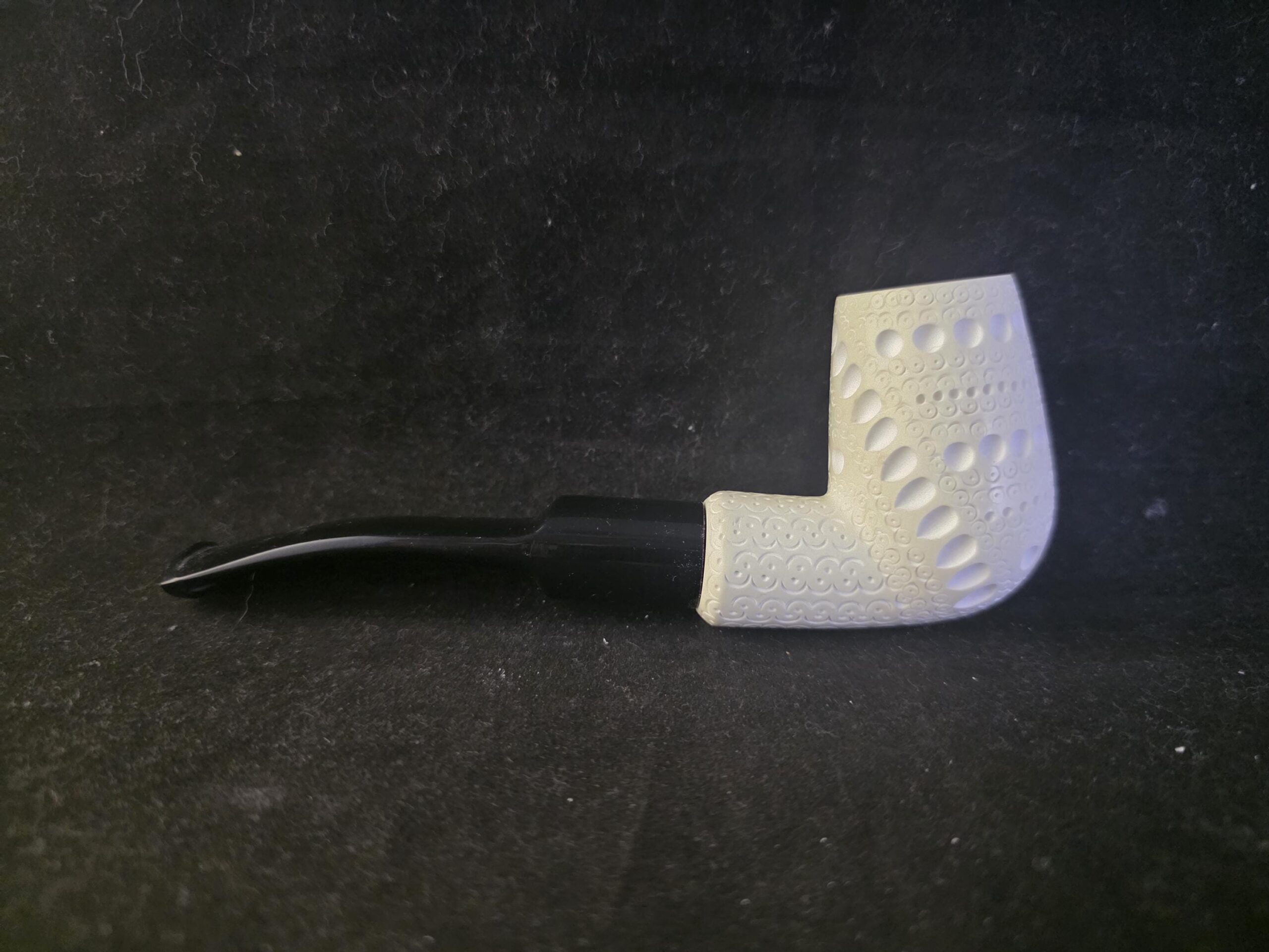 Special depicted classical Meerschaum Pipe with Acrylic Stem & Block Meerschaum, Turkish Meerschaum - Image 8