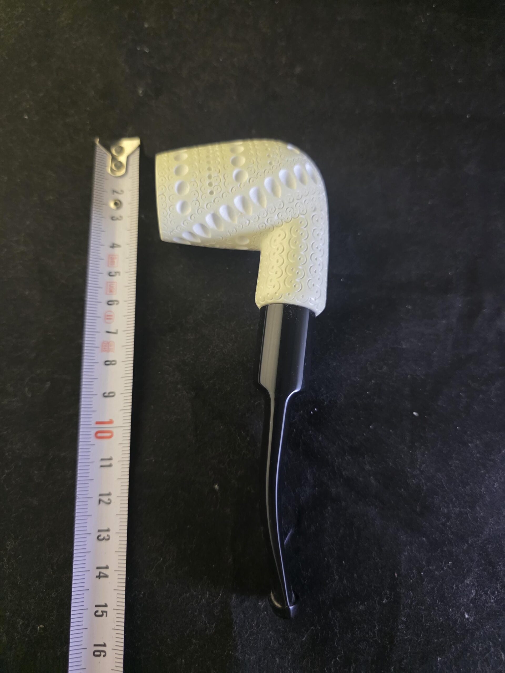 Special depicted classical Meerschaum Pipe with Acrylic Stem & Block Meerschaum, Turkish Meerschaum - Image 9