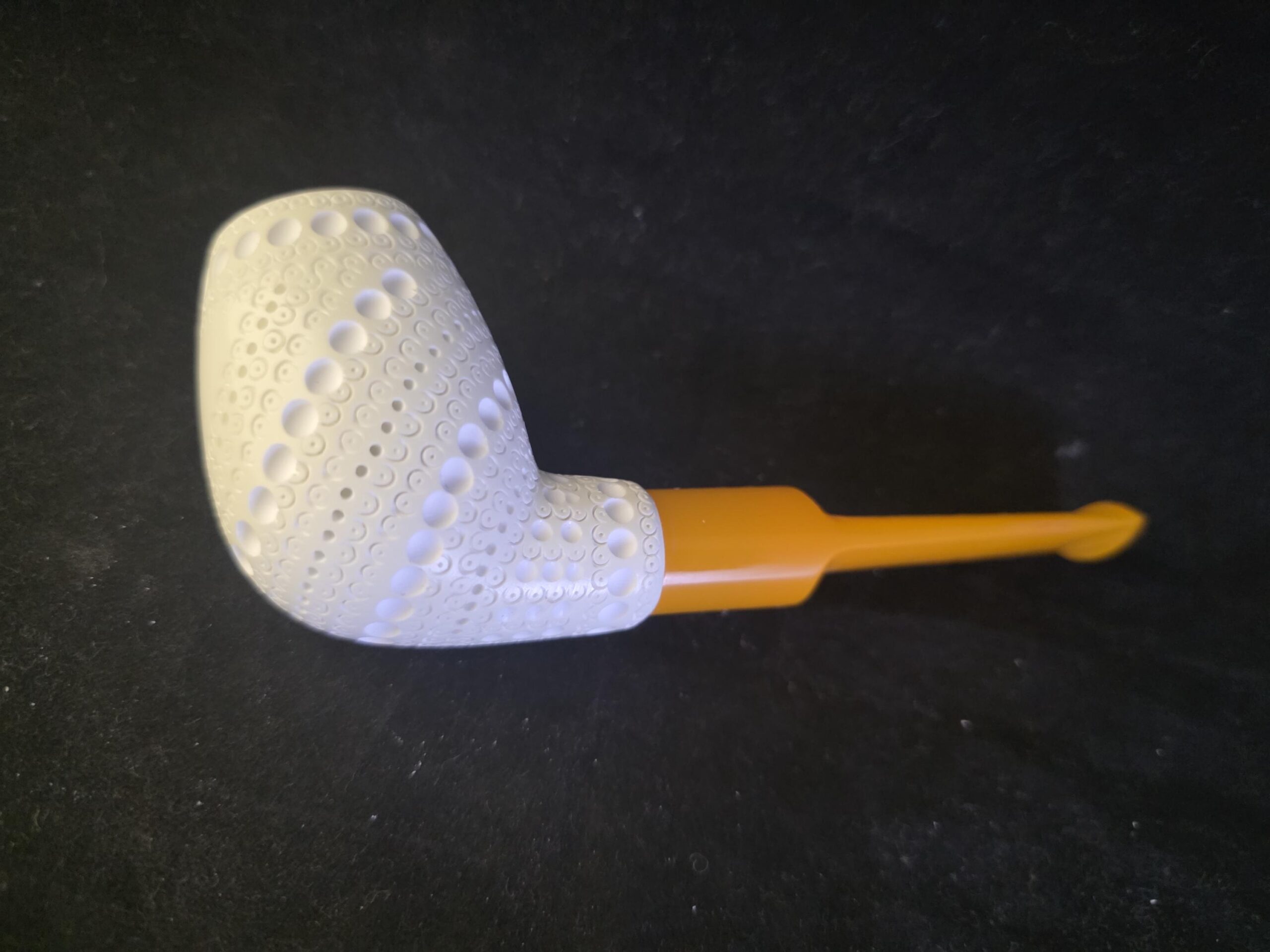 Classic Meerschaum Billiard Pipe – Handmade Turkish Smoking Pipe with Acrylic Stem – Cool Gift - Image 7