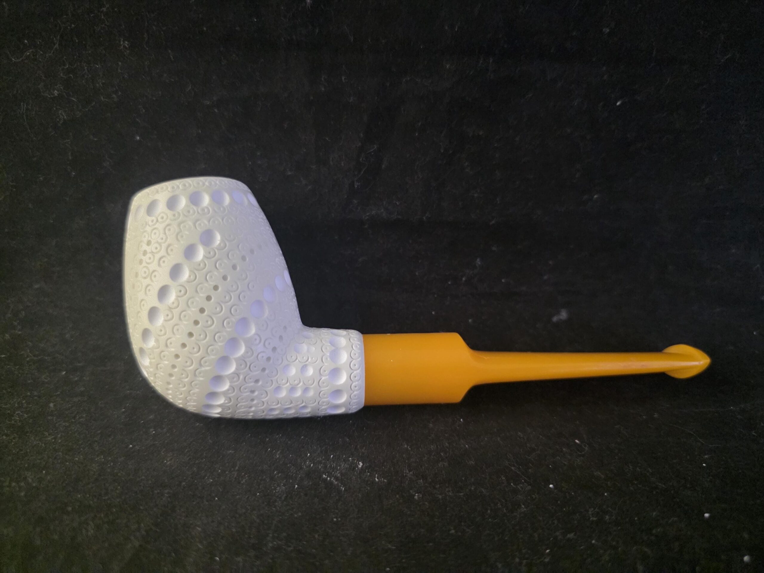 Classic Meerschaum Billiard Pipe – Handmade Turkish Smoking Pipe with Acrylic Stem – Cool Gift - Image 5