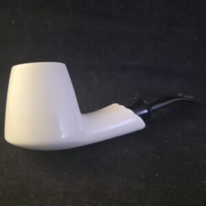Hand Carved Turkish Meerschaum Free Style Pipe – Original Design Smoking Pipe with Acrylic Stem