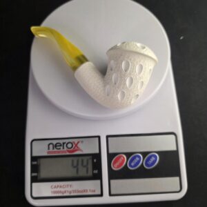 Calabash meerschaum Pipe with Acrylic Stem and Filter