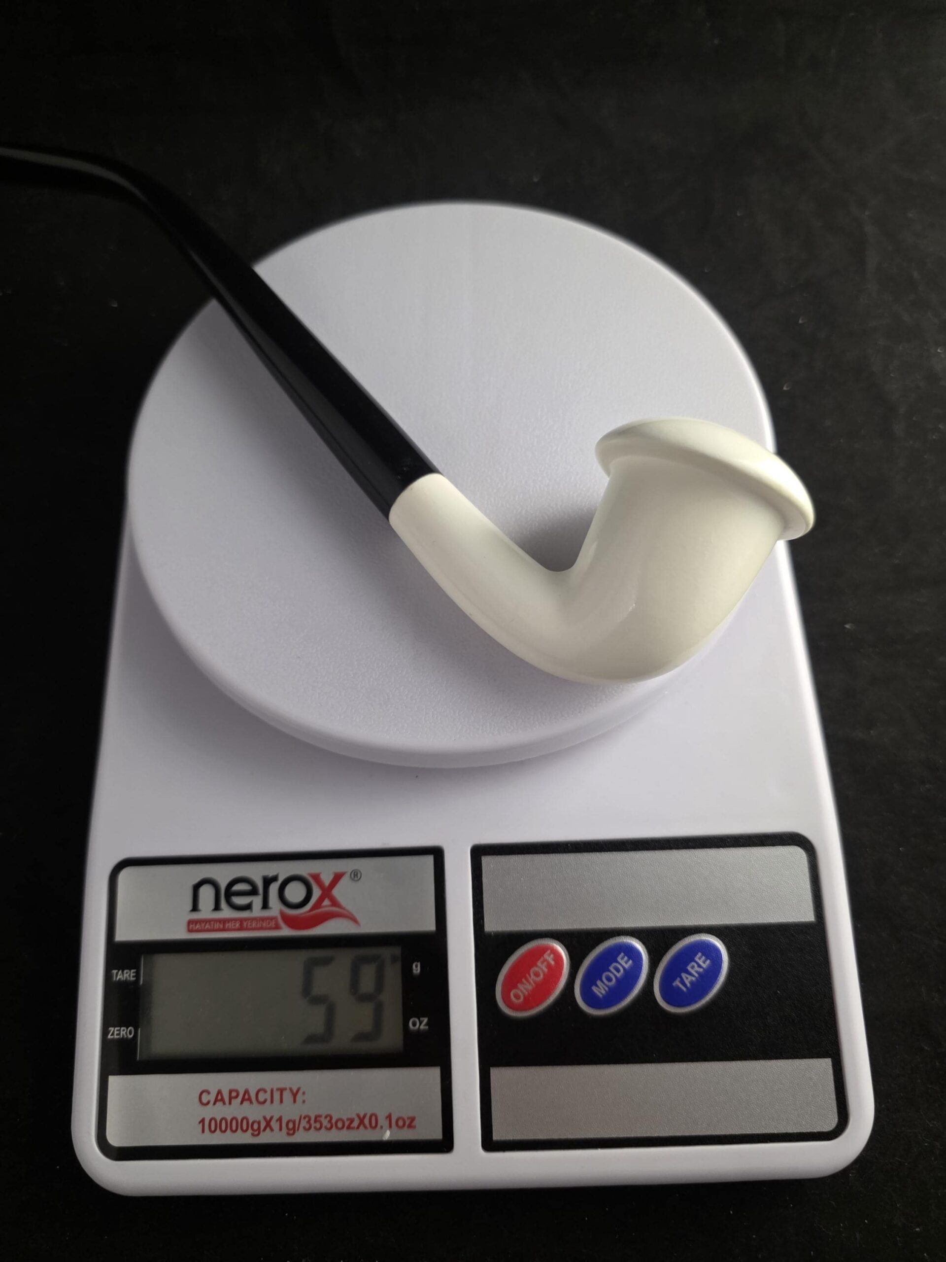 Calabash Curchwarden Pipe with Acrylic Stem