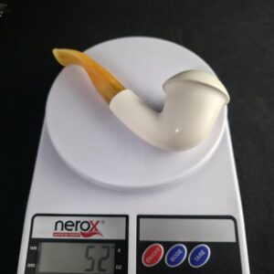 Calabash Meerschaum pipe with acrylic stem and filter