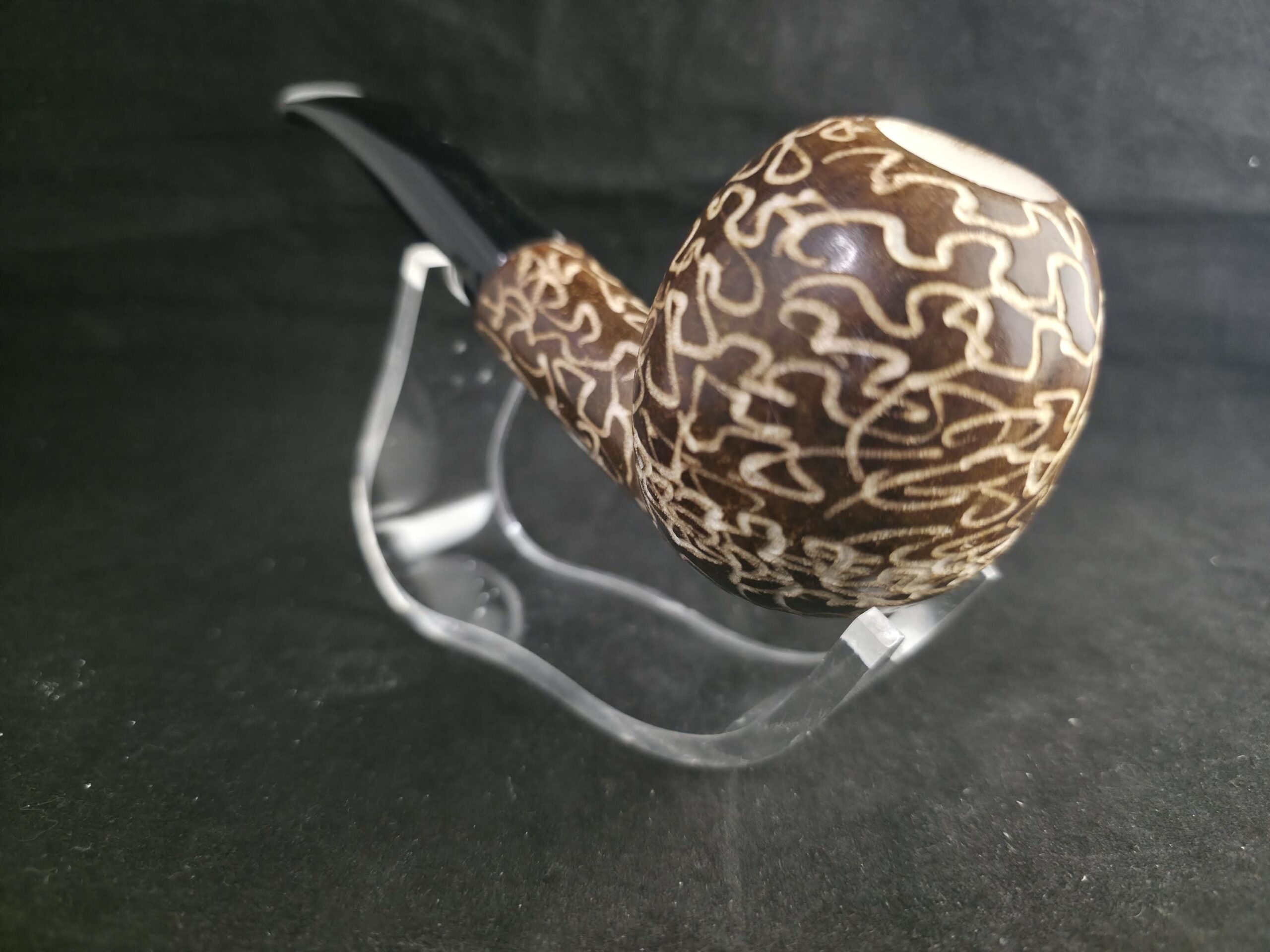 Premium Model Meerschaum Pipe with acrylic Stem - Image 2