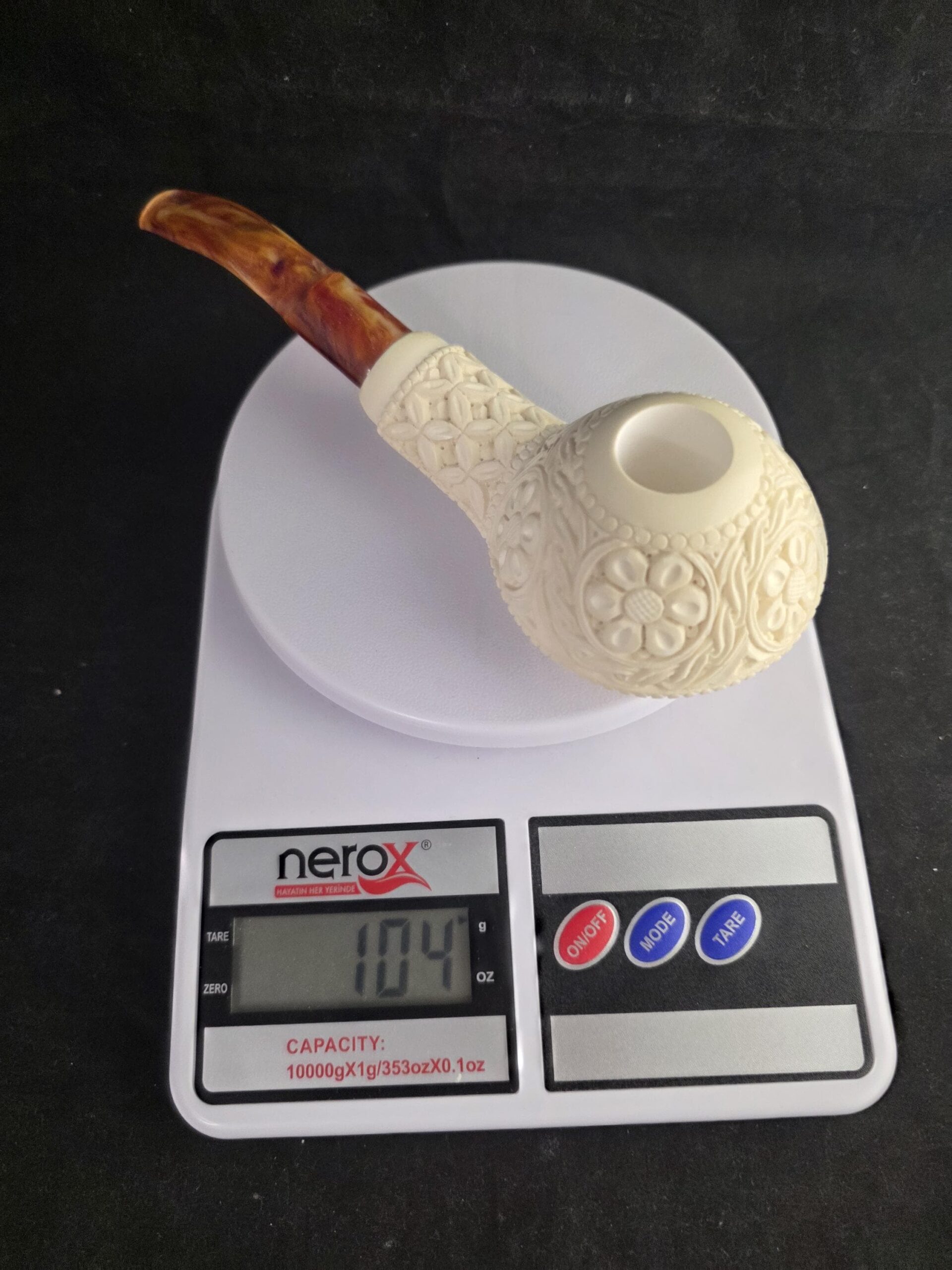 Special Relief Carved Meerschaum Pipe