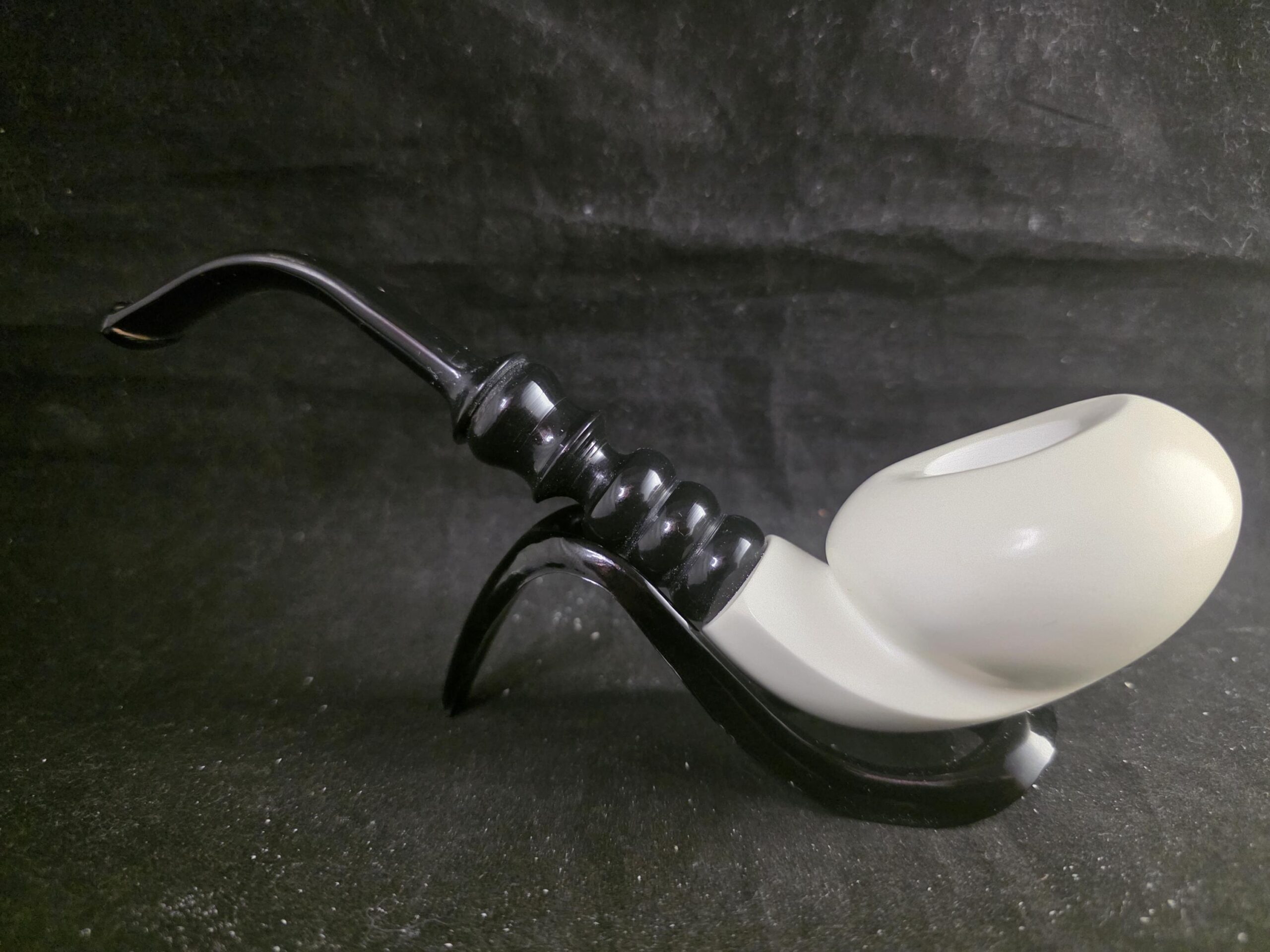 Free Design Apple Shape Meerschaum Pipe with acrylic stem - Image 8