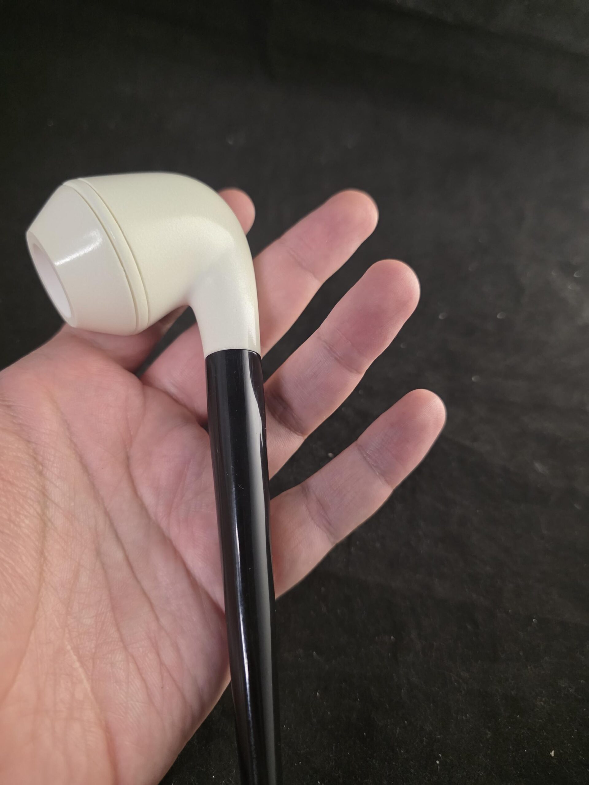 Bulldog Churchwarden Meerschaum Pipe with Acrylic Stem - Image 6