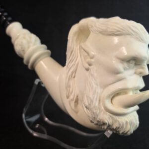 The Large Size Ork Warrior Meerschaum Pipe