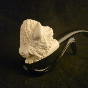 Bufalo Block Meerschaum Pipe with Acrylic Stem, Budget Friendly Pİpe