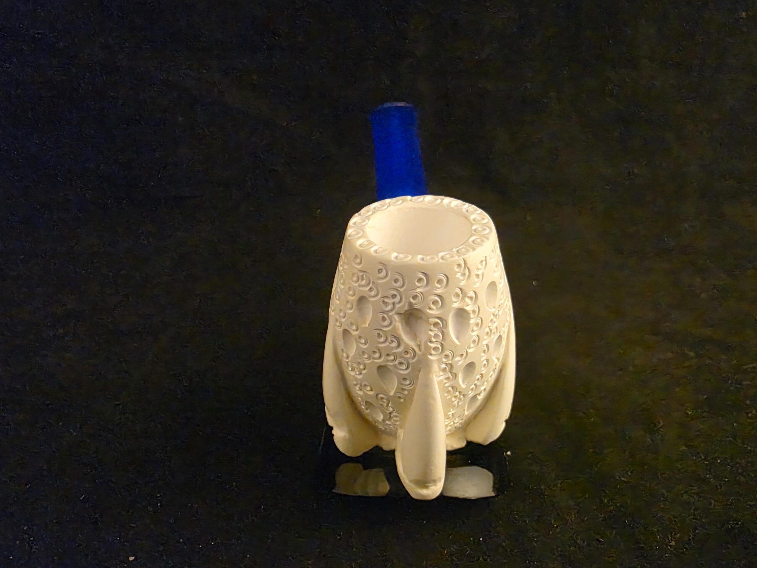 Smooth Eagle Claw Meerschaum Pipe with Acrylic Stem, Budget Friendly Pİpe - Image 4