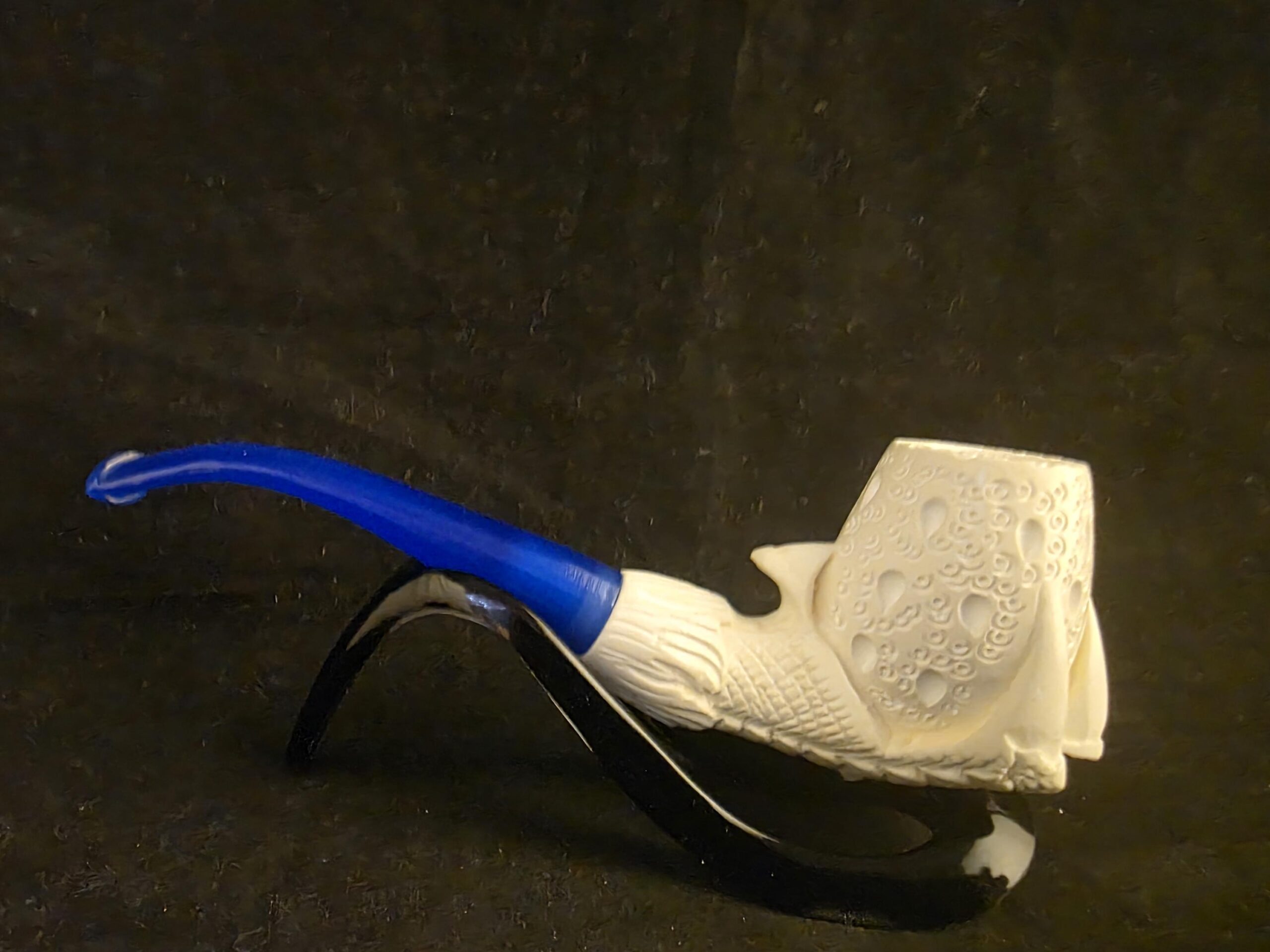 Smooth Eagle Claw Meerschaum Pipe with Acrylic Stem, Budget Friendly Pİpe - Image 7